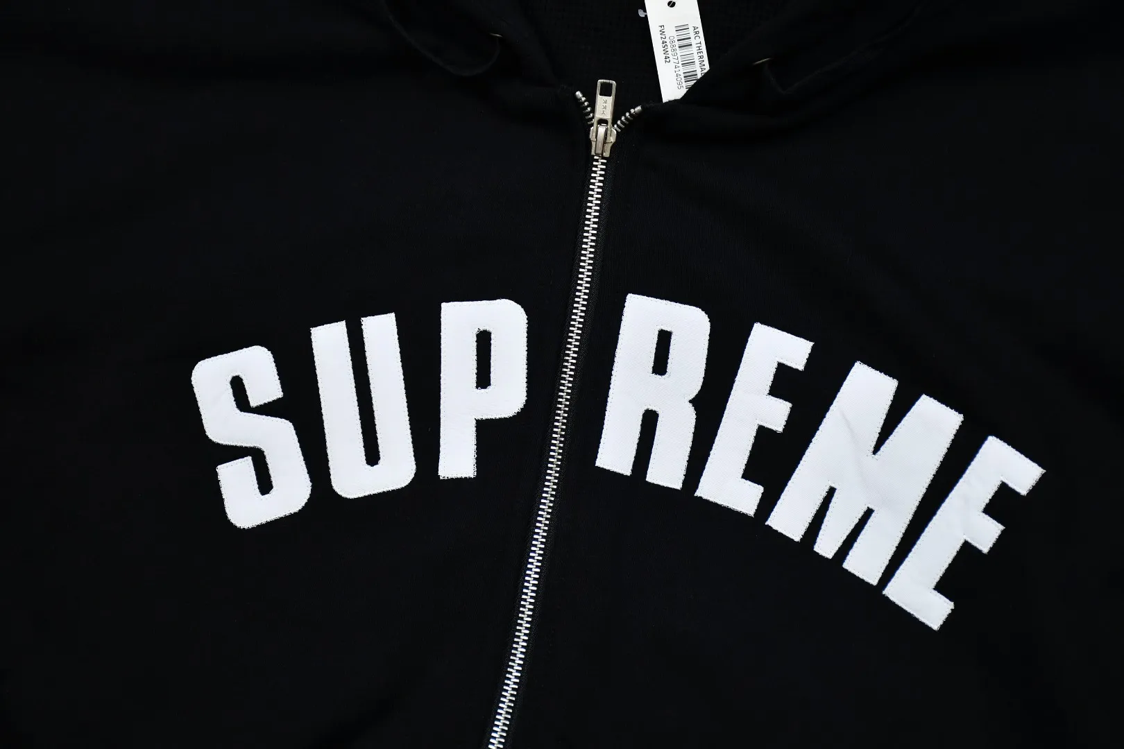 🅿️470 S298 top version SUPREME 24FW ARC THERMAL LINED ZIP UP HOODED heating waffle lining double layer hooded sweatshirt Color: Black Gray Red Royal Blue Size: S/M/L/XL