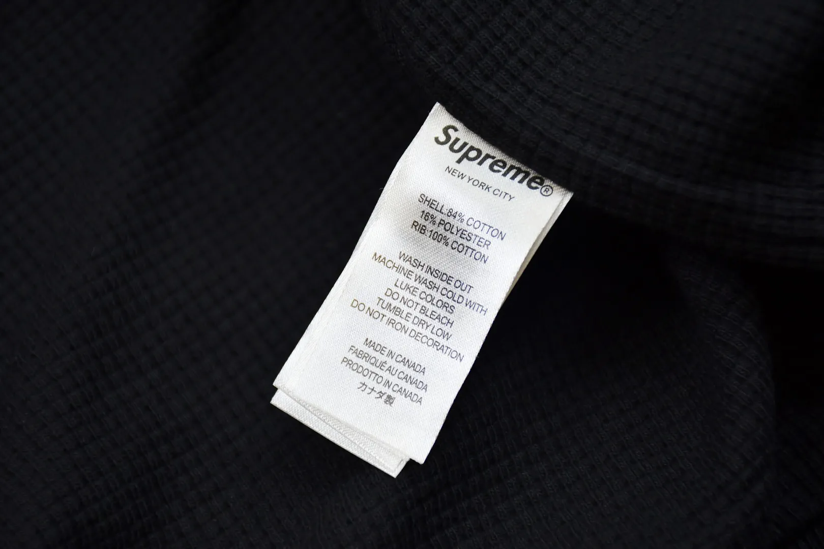 🅿️470 S298 top version SUPREME 24FW ARC THERMAL LINED ZIP UP HOODED heating waffle lining double layer hooded sweatshirt Color: Black Gray Red Royal Blue Size: S/M/L/XL
