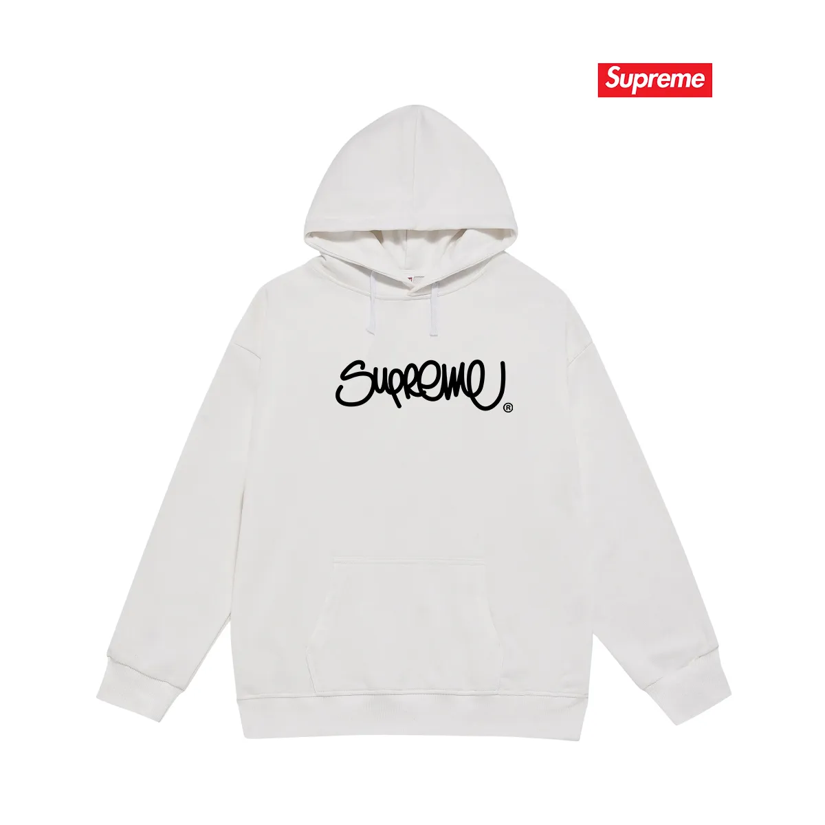 Style number S2076 #terry P160💰 Velvet P170💰 Supreme SS22 Week 19 Handstyle Tee Line cursive letter graffiti hooded sweatshirt Made of 400g large terry 430g silver fox velvet (drop shoulder large version) fabric, soft texture and no pilling Imported environmentally friendly printing glue The pattern is bright and three-dimensional Quality 💥Same style for men and women The upper body is trendy Color: black white gray Size: S M L XL XXL