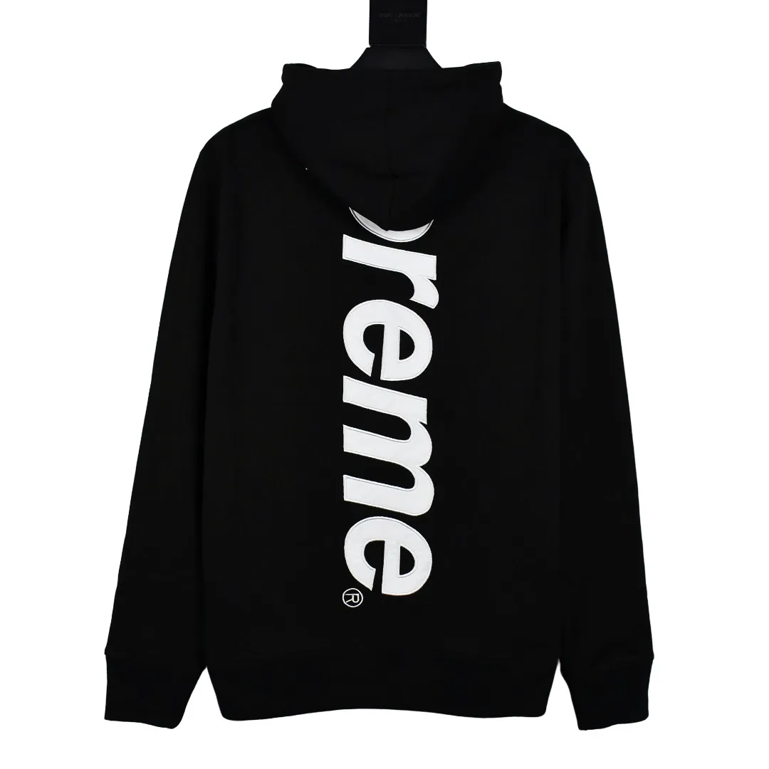 🅿️330 S227 top version Supreme 22FW Satin Appliqué Hooded Sweatshirt with patch embroidery LOGO on the back. For those of us who focus on the top Supreme, this sweatshirt is naturally available. ZP purchase and pattern making operation 1. Fabric: ZP test, custom weaving and dyeing, pure cotton 460G fleece main fabric 2. Technology: Large area embroidered letters on the back Imported Behringer embroidery machine operation, exquisite and perfect presentation 3. Hem and cuffs: both use 520G non-elastic threads (low-end products use elastic threads to cause the hem and cuffs to appear wavy) 4. Customized ZP main label/wash water label/tag/packaging bag (equipped with extra-large thickened handbag) Size: S~XL