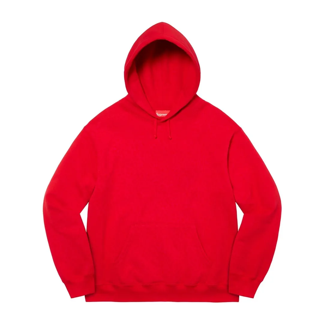 🅿️330 S227 top version Supreme 22FW Satin Appliqué Hooded Sweatshirt with patch embroidery LOGO on the back. For those of us who focus on the top Supreme, this sweatshirt is naturally available. ZP purchase and pattern making operation 1. Fabric: ZP test, custom weaving and dyeing, pure cotton 460G fleece main fabric 2. Technology: Large area embroidered letters on the back Imported Behringer embroidery machine work, exquisite and perfect presentation 3. Hem and cuffs: both use 520G non-elastic threads (low-end products use elastic threads to cause the hem and cuffs to appear wavy) 4. Customized ZP main label/wash water label/tag/packaging bag (equipped with an extra-large thickened handbag) Color: black and white/black/grey/royal blue/red/green/brown Size: S~XL