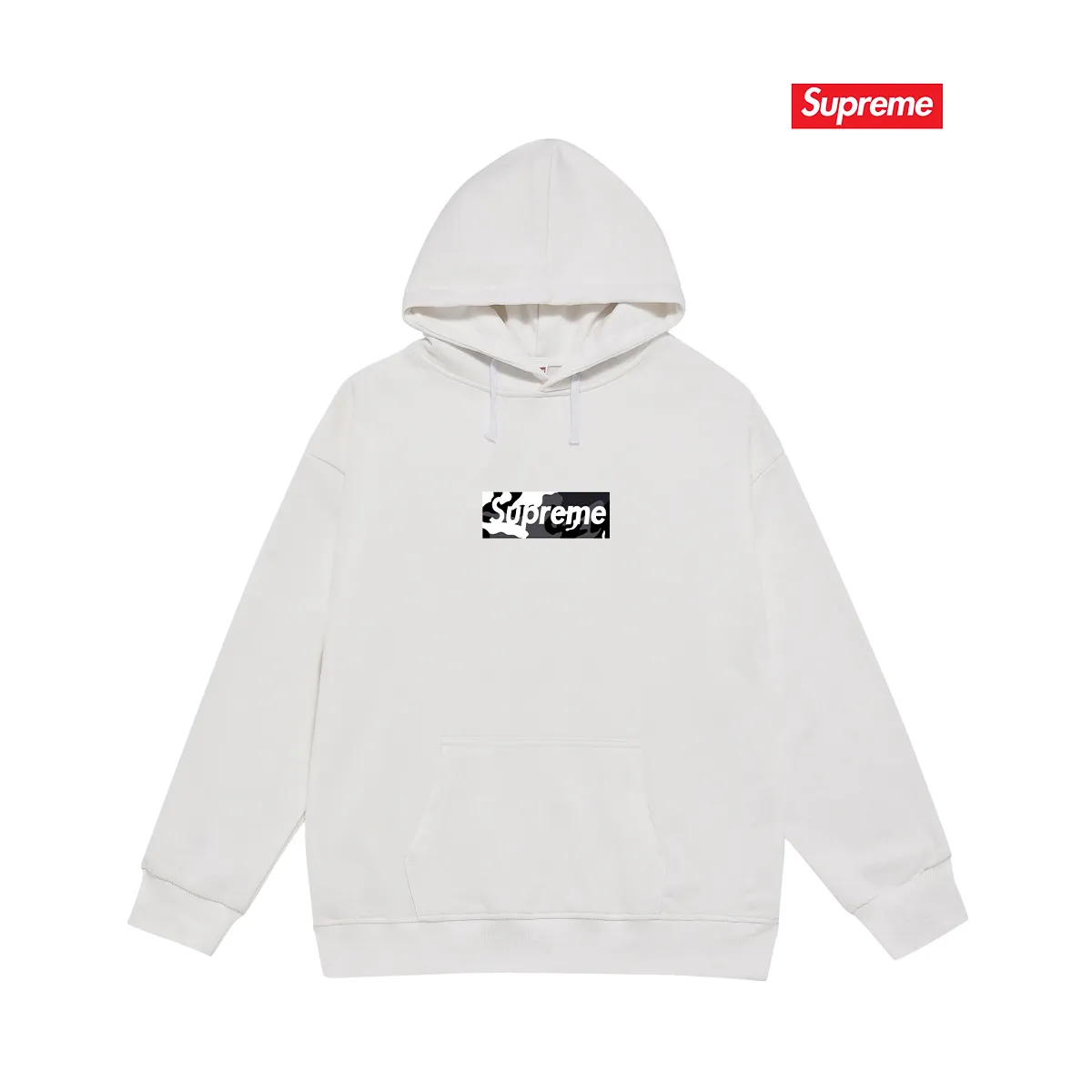 Style No. S2217 #terry P160💰 Velvet P170💰 Sup 80SS Miami Box Logo Tee Miami opening limited men's and women's hooded sweatshirt Made of 400g large terry 430g silver fox velvet (drop shoulder large version) fabric, soft texture and no pilling Imported environmentally friendly printing glue The pattern is bright and three-dimensional Quality 💥Same style for men and women The upper body is trendy Color: black white gray Size: S M L XL XXL
