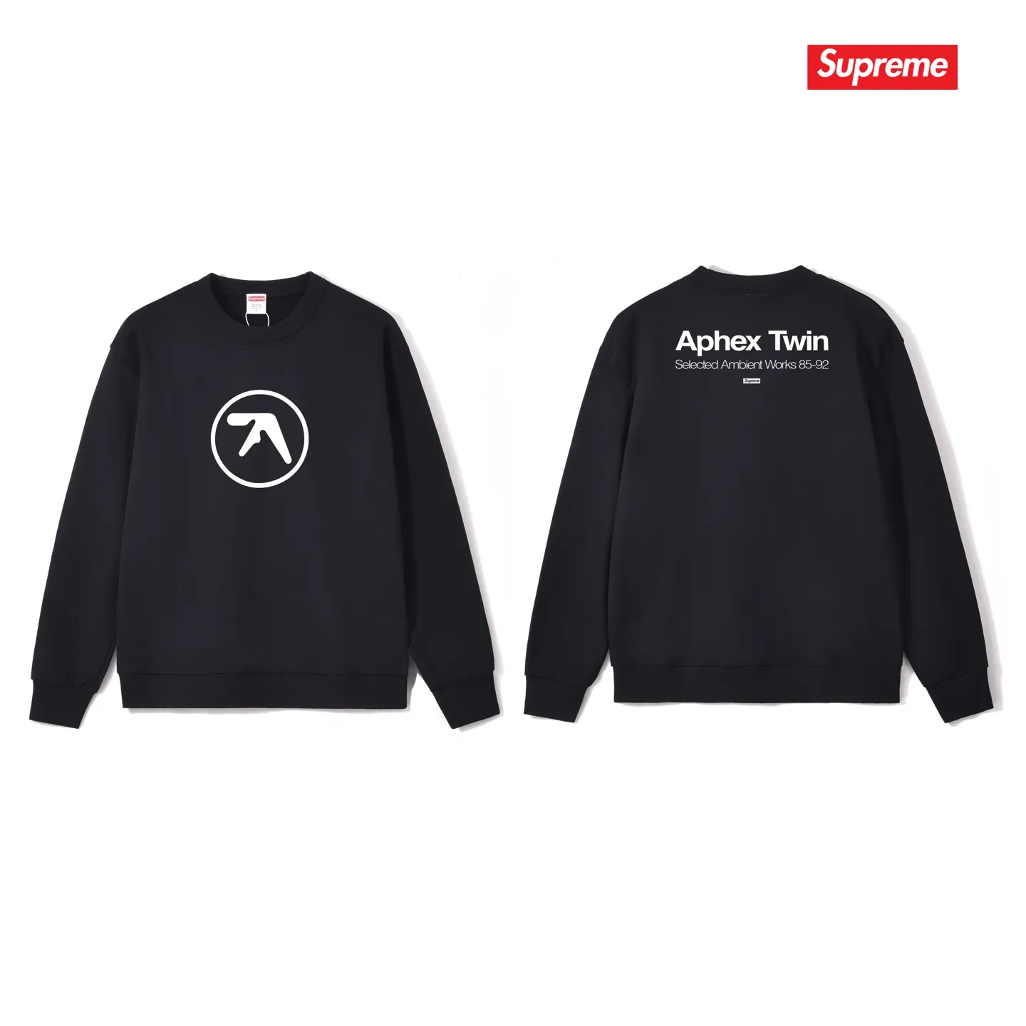 Style No. S1131 #terry p150💰 Velvet 160💰 Aphex Twin joint model SS25 WEEK2 Ambient Works Tee printed round neck sweatshirt Made of 400 grams of large terry (drop shoulder large version) fabric, soft texture and no pilling Imported environmentally friendly printing glue The pattern is bright and three-dimensional Quality 💥Same style for men and women The upper body is trendy Color: black white gray Size: S M L XL XXL