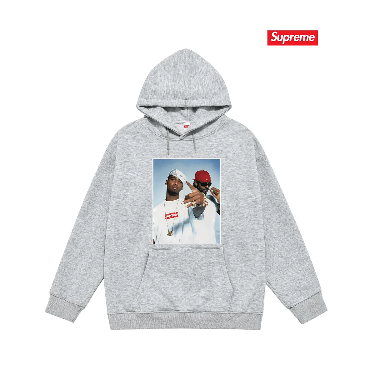 Style number S2191 #terry P160💰 plus velvet P170💰 Sup new Komi Frog Tyson Mafia hooded sweatshirt Made of 400g large terry 430g silver fox velvet (drop shoulder large version) fabric, soft texture and no pilling Imported environmentally friendly printing glue The pattern is bright and three-dimensional Quality 💥Same style for men and women The upper body is trendy Color: black white gray Size: S M L XL XXL