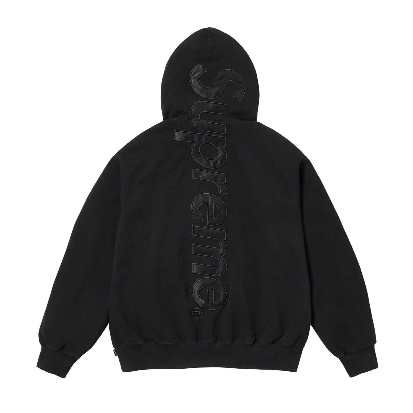 S504💰p330 Top version Supreme 22FW Satin Appliqué Hooded Sweatshirt with patch embroidery LOGO on the back. For those of us who focus on the top Supreme, this sweatshirt is naturally available. ZP purchase and pattern making operation 1. Fabric: ZP testing, custom weaving and dyeing, pure cotton 460G fleece main fabric 2. Technology: Large area embroidered letters on the back Imported Behringer embroidery machine work, exquisite and perfect presentation 3. Hem and cuffs: both use 520G non-elastic threads (low-end products use elastic threads, which cause the hem and cuffs to appear wavy) 4. Customized ZP main label/wash water label/tag/packaging bag (equipped with an extra-large thickened handbag) Color: black and white/black/grey/royal blue/red/green/brown Size: S~XL