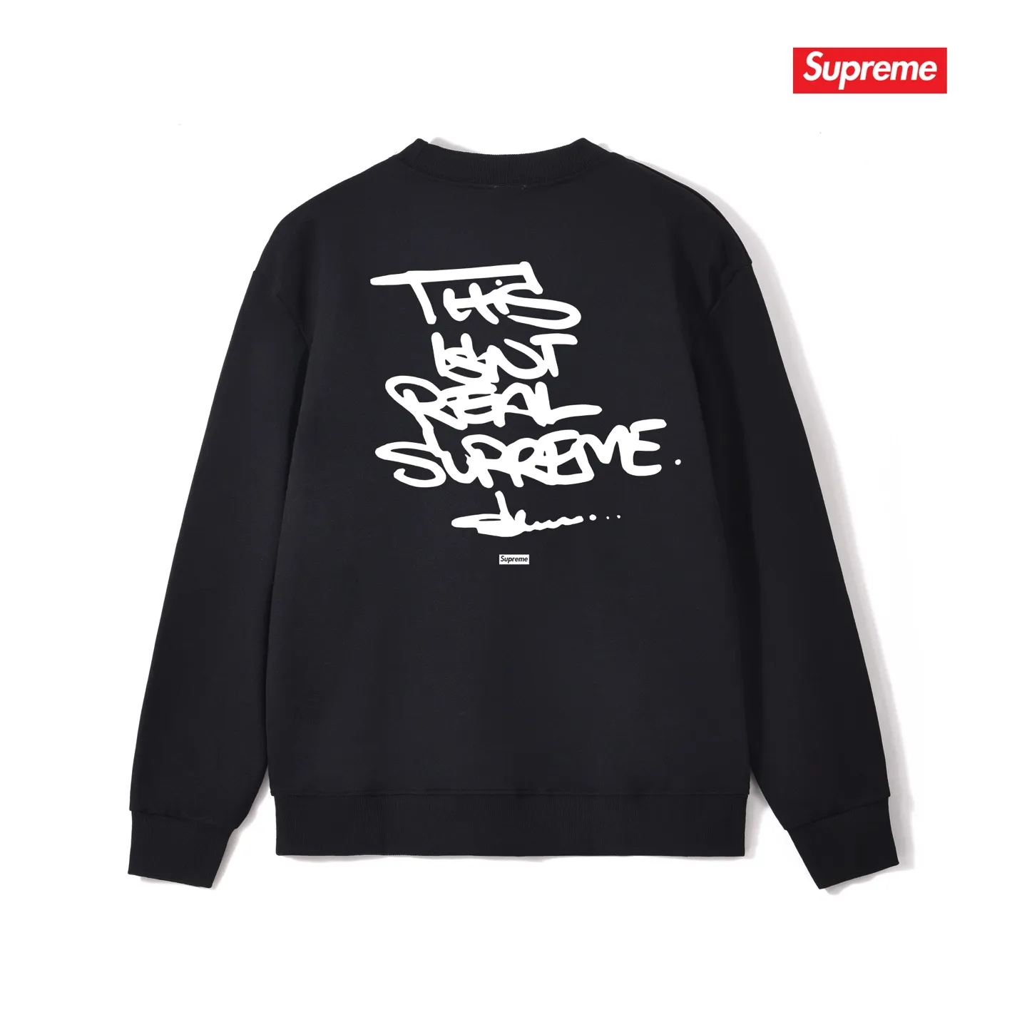 Style No. S1226 #terry p150💰 Plush 160💰 Sup x Olaolu Slawn FW letter print round neck sweatshirt Made of 400 grams of large terry (drop shoulder large version) fabric, soft texture and no pilling Imported environmentally friendly printing glue The pattern is bright and three-dimensional Quality💥Same style for men and women The upper body is trendy Color: black white gray Size: S M L XL XXL