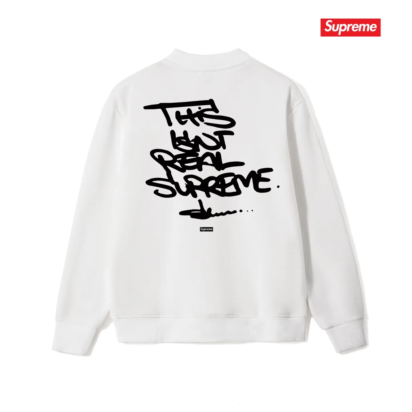 Style No. S1226 #terry p150💰 Plush 160💰 Sup x Olaolu Slawn FW letter print round neck sweatshirt Made of 400 grams of large terry (drop shoulder large version) fabric, soft texture and no pilling Imported environmentally friendly printing glue The pattern is bright and three-dimensional Quality💥Same style for men and women The upper body is trendy Color: black white gray Size: S M L XL XXL