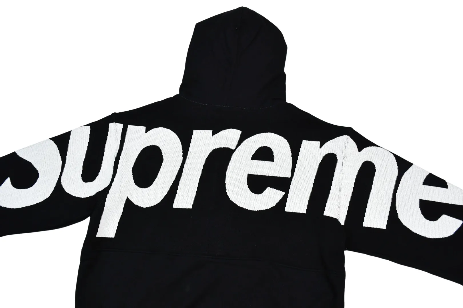 🅿️390 S239 top version Supreme BIG LOGO JACQUARD HOODED SWEATSHIRT hooded sweatshirt with big LOGO on the back. For those of us who focus on top Sup products, this sweatshirt is naturally available at our fingertips. ZP testing, custom weaving and dyeing, pure cotton 450G fleece main fabric, multiple stitching and tailoring design on the back, jacquard processing on the back, customized ZP co-branding, main label/wash water label/hangtag/packaging bag (Equipped with extra-large thickened handbag) There is a high probability of passing the inspection version, and the original packaging picture has a high probability of passing. Size: S-XL