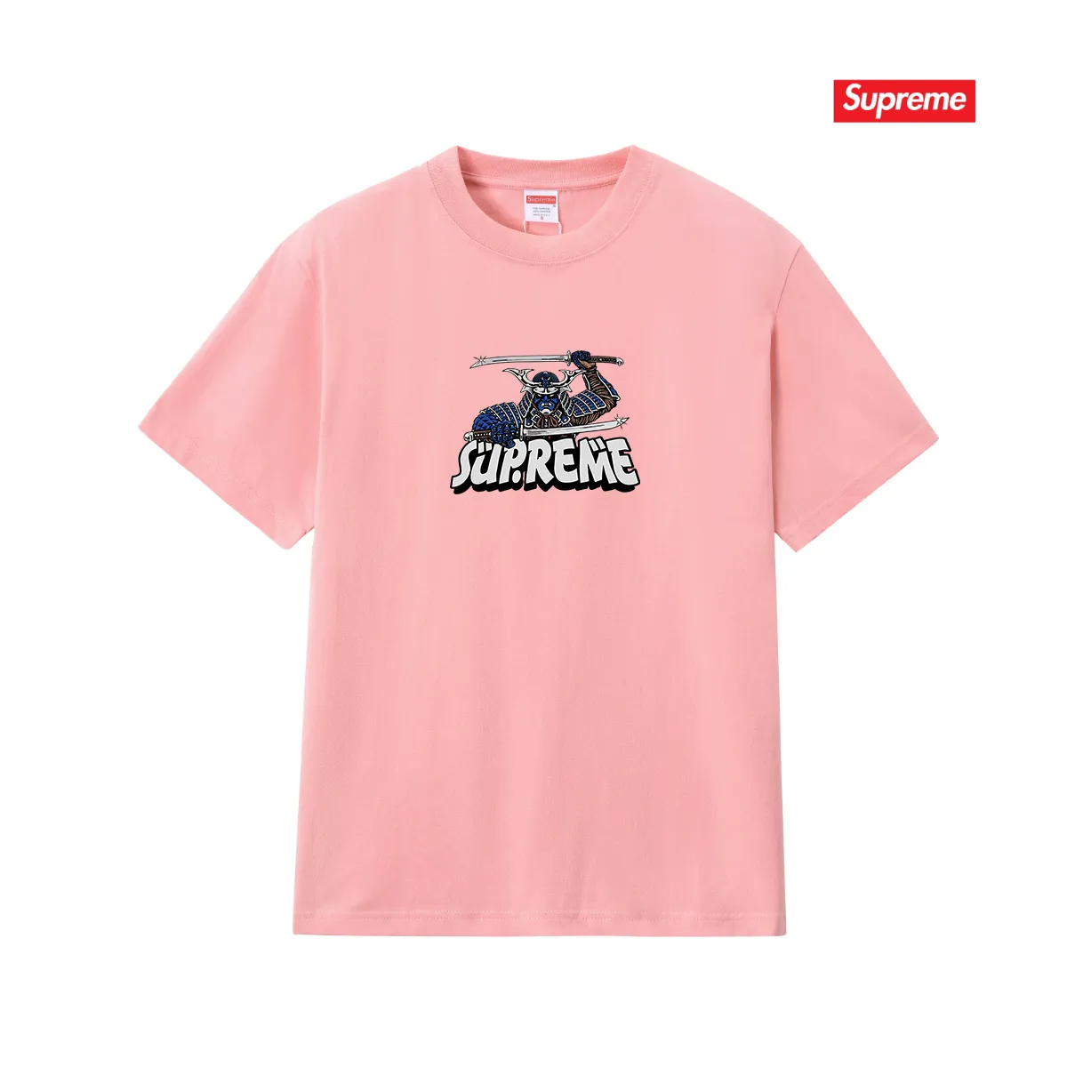 S218 P110💰 High-quality SUP armor Japanese samurai anime font Short-sleeved T pure cotton loose letter male and female couple Loose version Use 260 grams of combed cotton double yarn From fabrics to accessories, all three standards are complete and ZP Imported Matsui company slurry printing will never crack The whole piece adopts three-needle five-thread technology The neckline-shoulder seam-sleeve seam double line, looks more three-dimensional and textured) The same process as the authentic original, classic version Feel free to compare zp. The whole piece adopts three-needle five-thread craftsmanship (neckline-shoulder seam-sleeve seam double thread, which looks more three-dimensional and textured). It has the same craftsmanship as the original original, classic version. Color: black, white, light gray, pink, navy. Size: S M L XL XXL