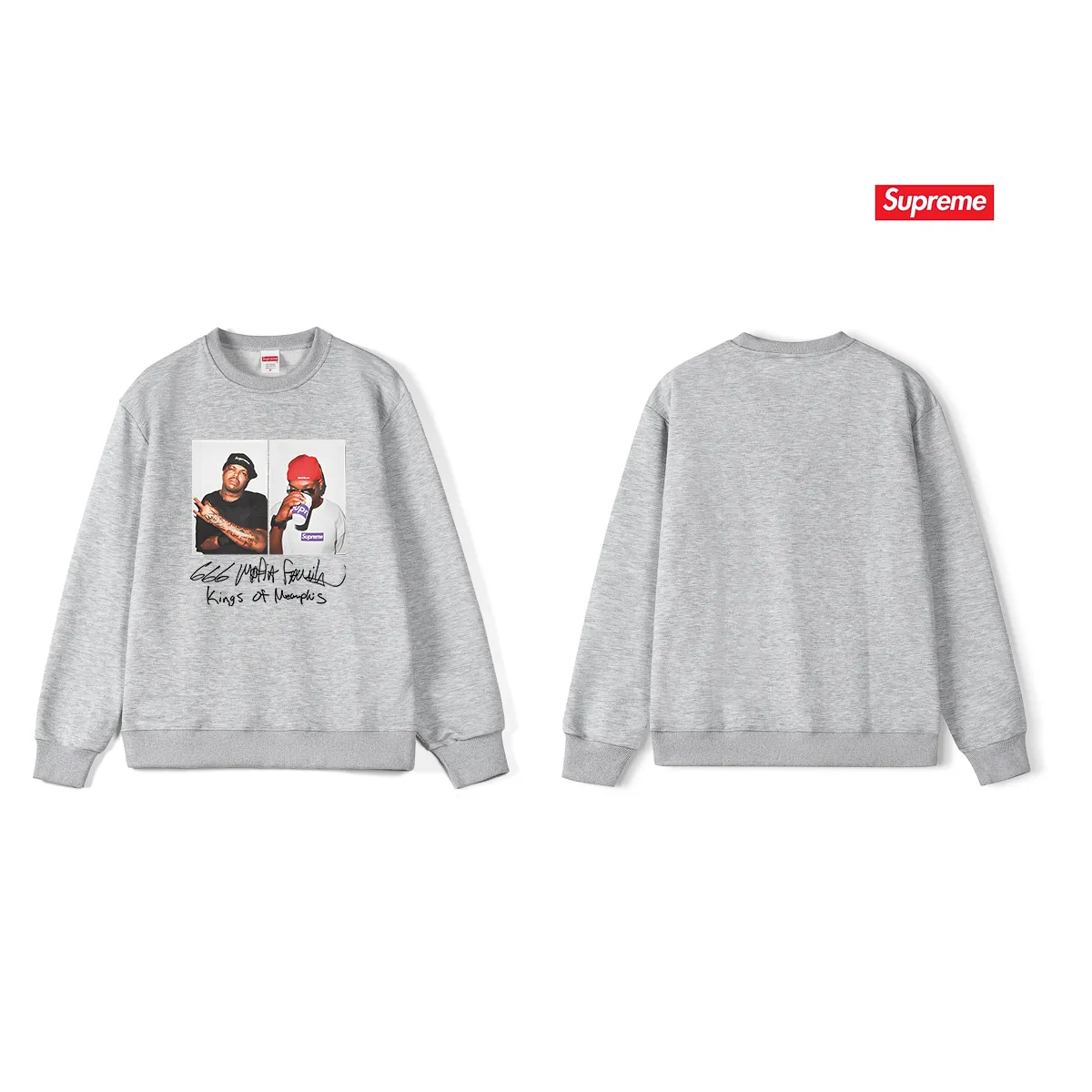 Style number S1147 #terry p150💰 plus velvet 160💰 24SS Sup MAFIA TEE Mafia print round neck sweatshirt Made of 400g large terry (drop shoulder large version) fabric, soft texture and no pilling Imported environmentally friendly printing glue The pattern is bright and three-dimensional Quality💥Same style for men and women The upper body is trendy Color: black white gray Size: S M L XL XXL