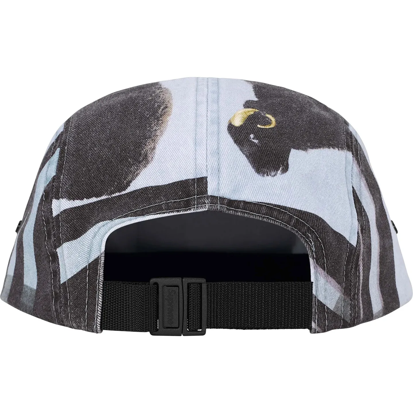 N144💰p160 Supreme Damien Hirst Camp Cap Artist Joint Animal Print Baseball Cap Black Green