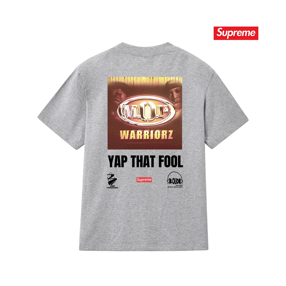 S231 P110💰 Supreme 24FW MOP Hooded rap group co-branded short-sleeved T-shirt. Loose fit. Made of 260g combed cotton double yarn. All three standards are complete from fabric to accessories. ZP. The slurry printing imported from Matsui Company will never crack. The whole piece adopts three-needle and five-thread technology. The neckline-shoulder seam-sleeve seam is double-lined, which looks more three-dimensional and textured.) The same process as the original version, classic version Feel free to compare zp. The whole piece adopts three-needle five-thread craftsmanship (neckline-shoulder seam-sleeve seam double thread, which looks more three-dimensional and textured). It has the same craftsmanship as the original original, classic version. Color: black, white, light gray, pink, navy. Size: S M L XL XXL
