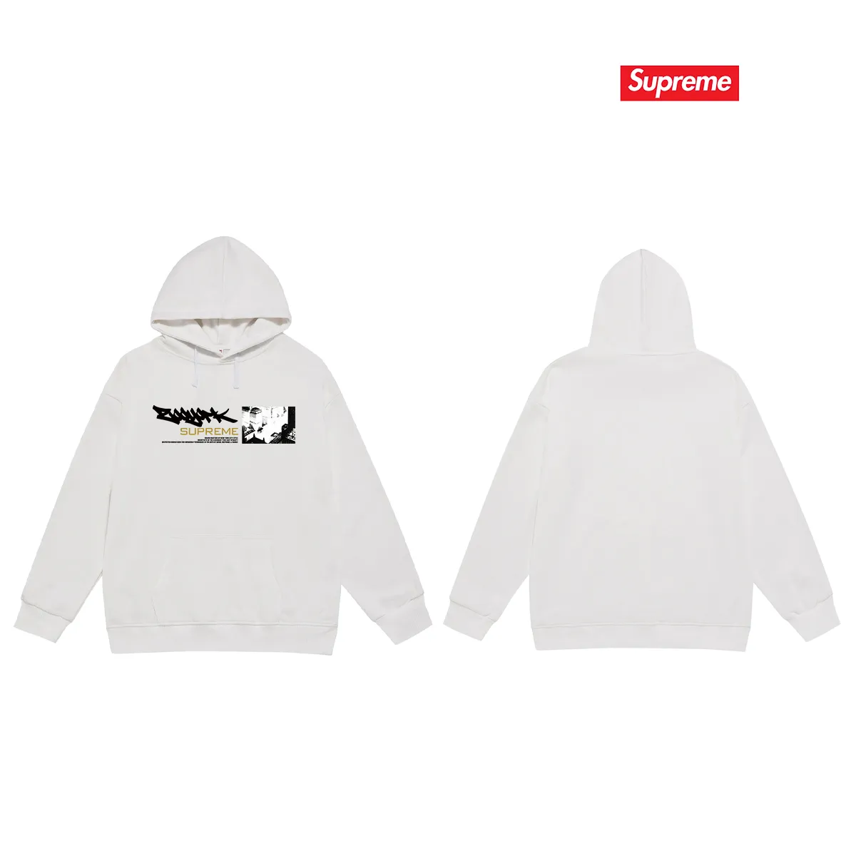 Style No. S2234 #terry P160💰 Velvet P170💰 Supreme Zoo York co-branded model SS25 WEEK17 Dynasty Tee chest printed hooded sweatshirt Made of 400g large terry 430g silver fox velvet (drop shoulder large version) fabric, soft texture and no pilling, imported environmentally friendly printing glue, bright and three-dimensional pattern, quality 💥Same style for men and women, the upper body is trendy Color: Black White Gray Size: S M L XL XXL