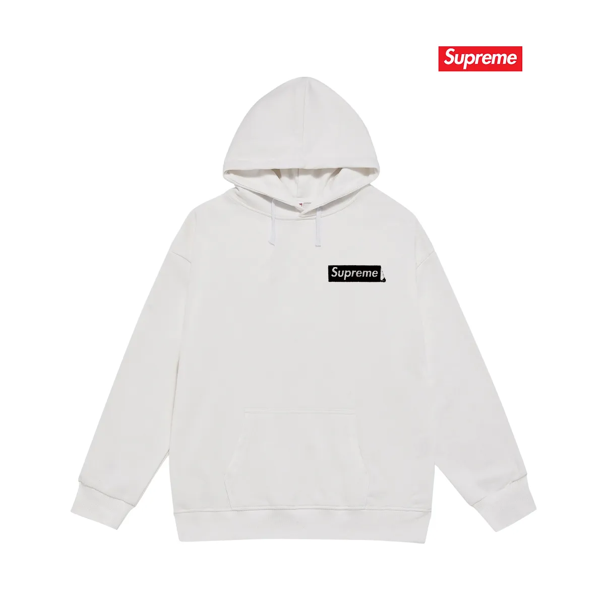 Style No. S2070 #terry P160💰 Velvet P170💰 Balenciaga co-branded supreme printed hooded sweatshirt Made of 400g large terry 430g silver fox velvet (off-shoulder large version) fabric, soft and non-pilling, imported environmentally friendly printing glue, bright and three-dimensional pattern, quality 💥Same style for men and women. The upper body is trendy. Color: black white gray Size: S M L XL XXL