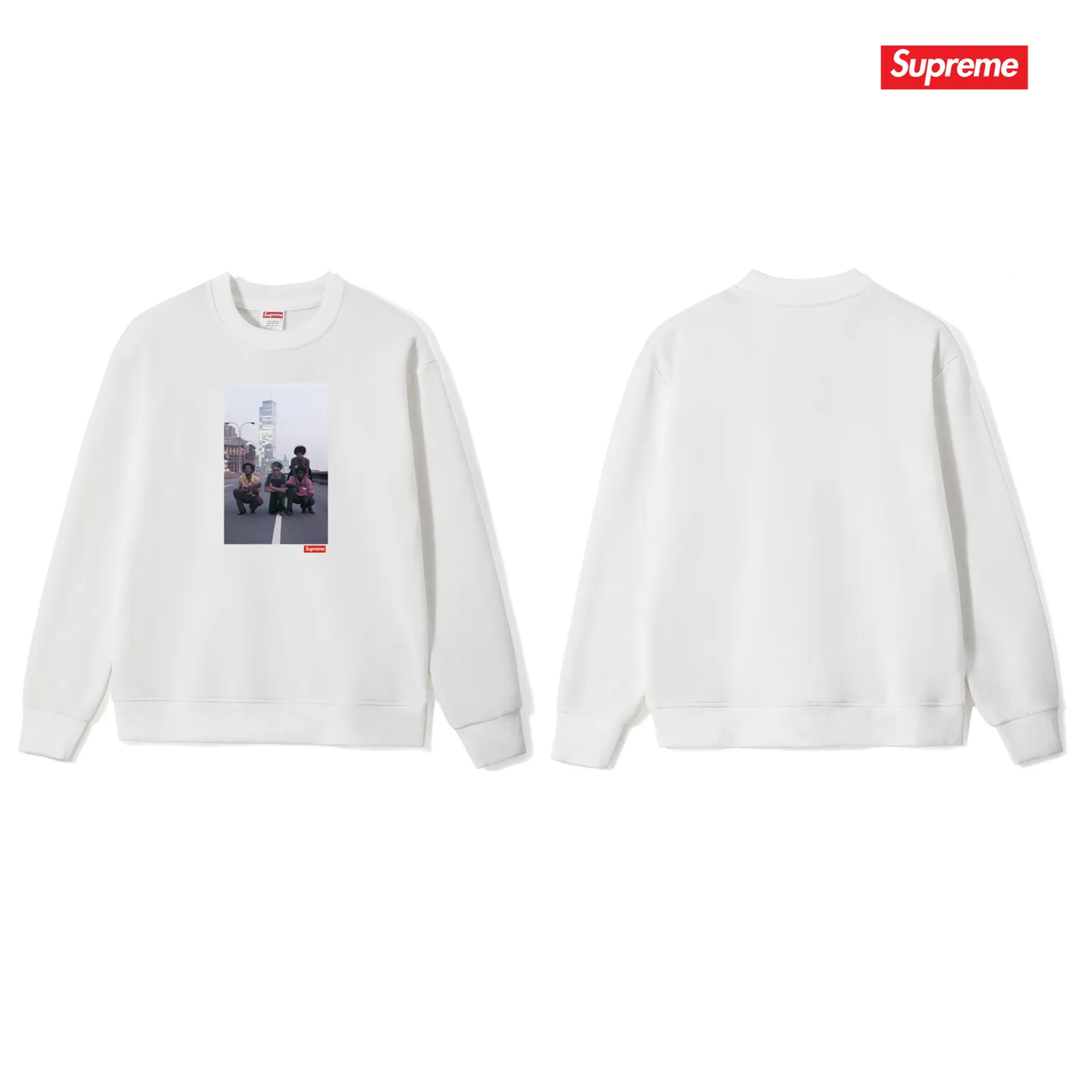 Style No. S1015 #terry p150💰 Velvet 160💰 Supreme Week 18 Augustus Pablo Tee reggae band character print round neck sweatshirt Made of 400g large terry (drop shoulder large version) fabric, soft texture and no pilling Imported environmentally friendly printing glue The pattern is bright and three-dimensional Quality 💥Same style for men and women The upper body is fashionable Color: black white gray Size: S M L XL XXL