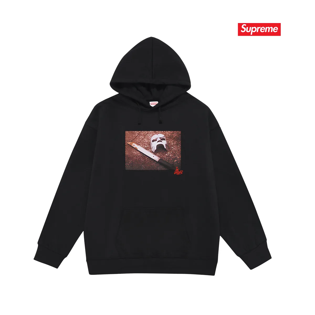 Style number S2207 #terry P160💰 Velvet P170💰 SupxMFDOOM FW23 mask with handwritten letters printed on the back Hooded sweatshirt Made of 400g large terry 430g silver fox velvet (drop shoulder large version) fabric Soft texture and no pilling Imported environmentally friendly printing glue The pattern is bright and three-dimensional Quality 💥Same style for men and women The upper body is trendy Color: black white gray Size: S M L XL XXL