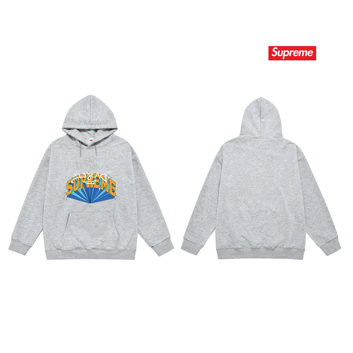 Style No. S2079 #terry P160💰 Velvet P170💰 Supreme FW22 Week 5 IRAK Arc Tee Logo letter printed hooded sweatshirt Made of 400g large terry 430g silver fox velvet (drop shoulder large version) fabric, soft texture and no pilling Imported environmentally friendly printing glue The pattern is bright and three-dimensional Quality 💥Same style for men and women The upper body is trendy Color: black white gray Size: S M L XL XXL