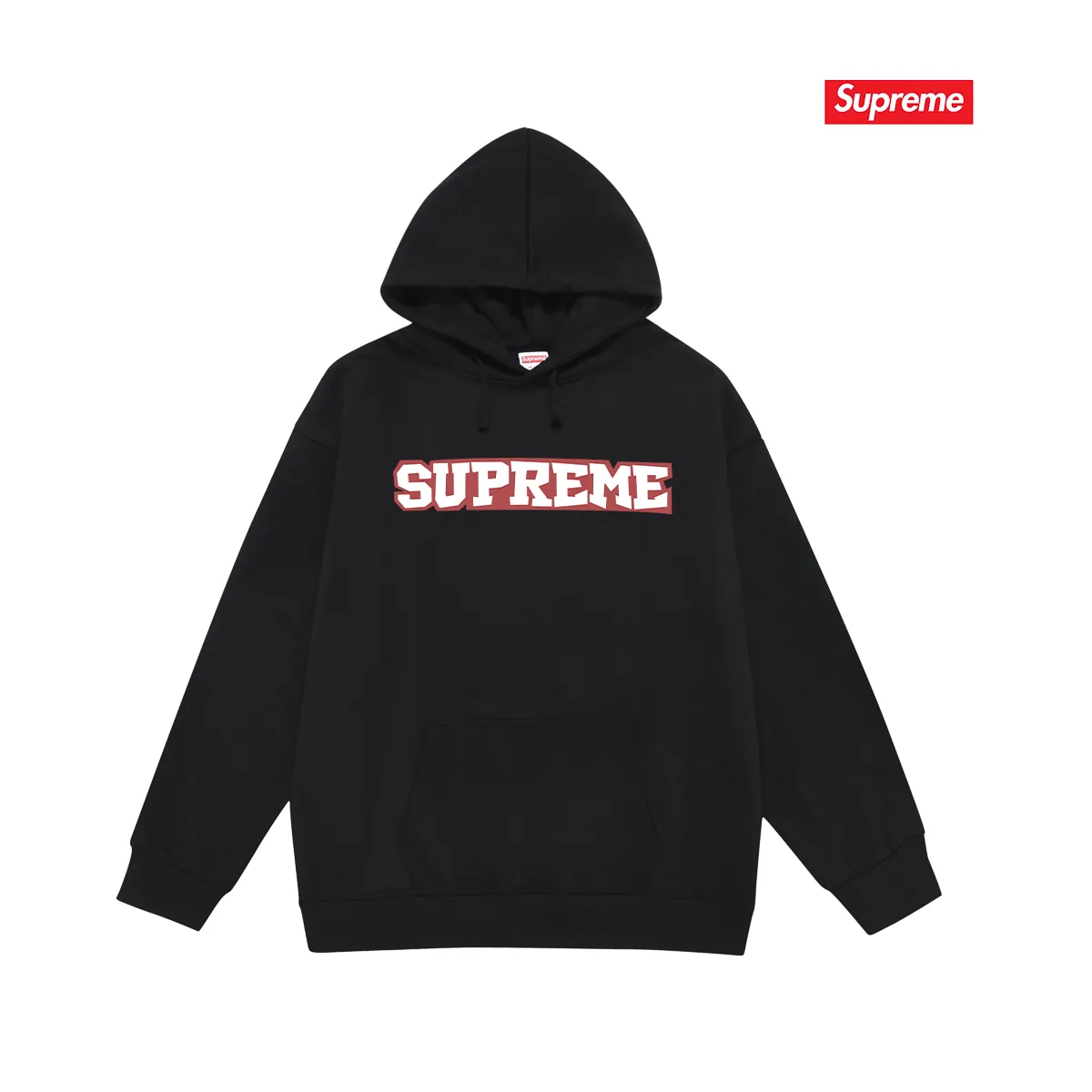 Style No. S2230 #terry P160💰 Velvet P170💰 Supreme 25SS Satin Applique S/S Top printed LOGO hooded sweatshirt Made of 400g large terry 430g silver fox velvet (drop shoulder large version) fabric, soft texture and no pilling Imported environmentally friendly printing glue The pattern is bright and three-dimensional Quality 💥Same style for men and women The upper body is trendy Color: black white gray Size: S M L XL XXL