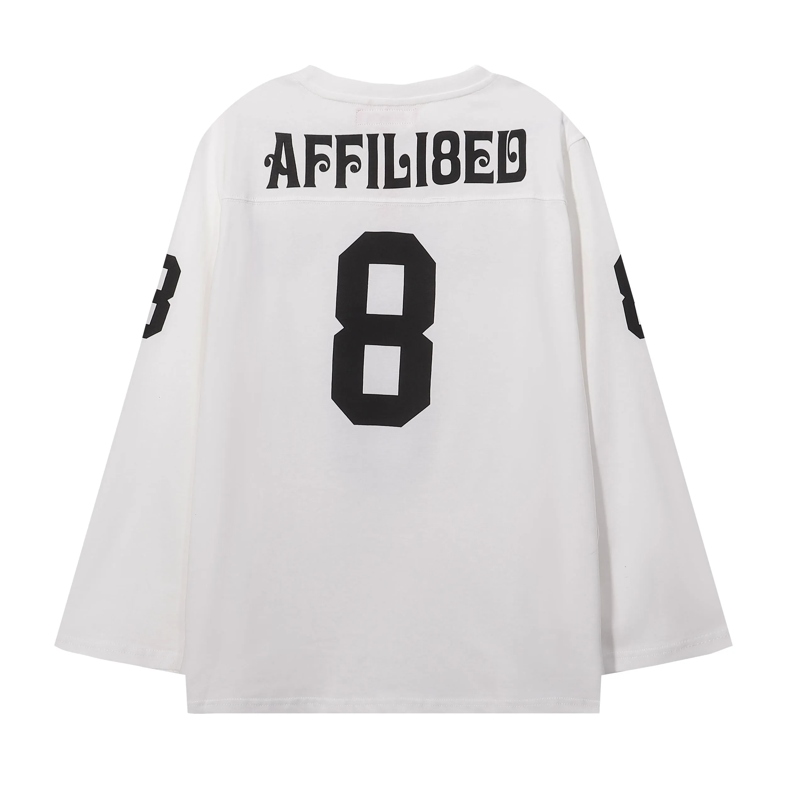 P160 supreme size 8 printed long-sleeved T-shirt black off-white SMLXL size S M L
