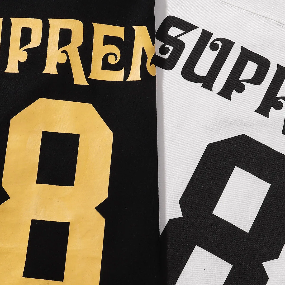 P160 supreme size 8 printed long-sleeved T-shirt black off-white SMLXL size S M L