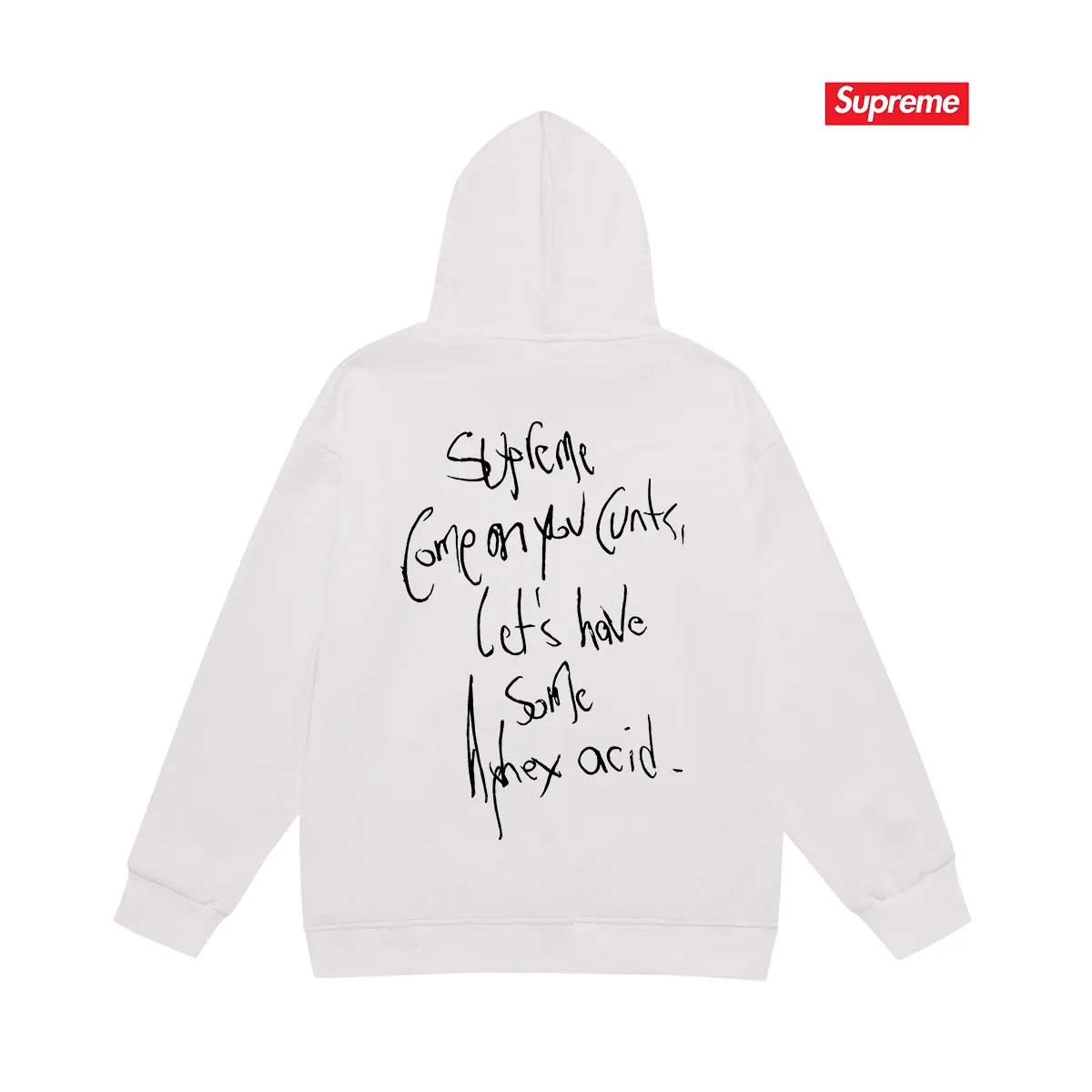 Style No. S2148 #terry P160💰 Velvet P170💰 Supreme 25SS Aphex Twin Tee singer character bikini album hooded sweatshirt Made of 400g large terry 430g silver fox velvet (off-shoulder large version) fabric, soft and non-pilling, imported environmentally friendly printing glue, bright and three-dimensional pattern, quality 💥Same style for men and women, the upper body is trendy Color: black white gray Size: S M L XL XXL