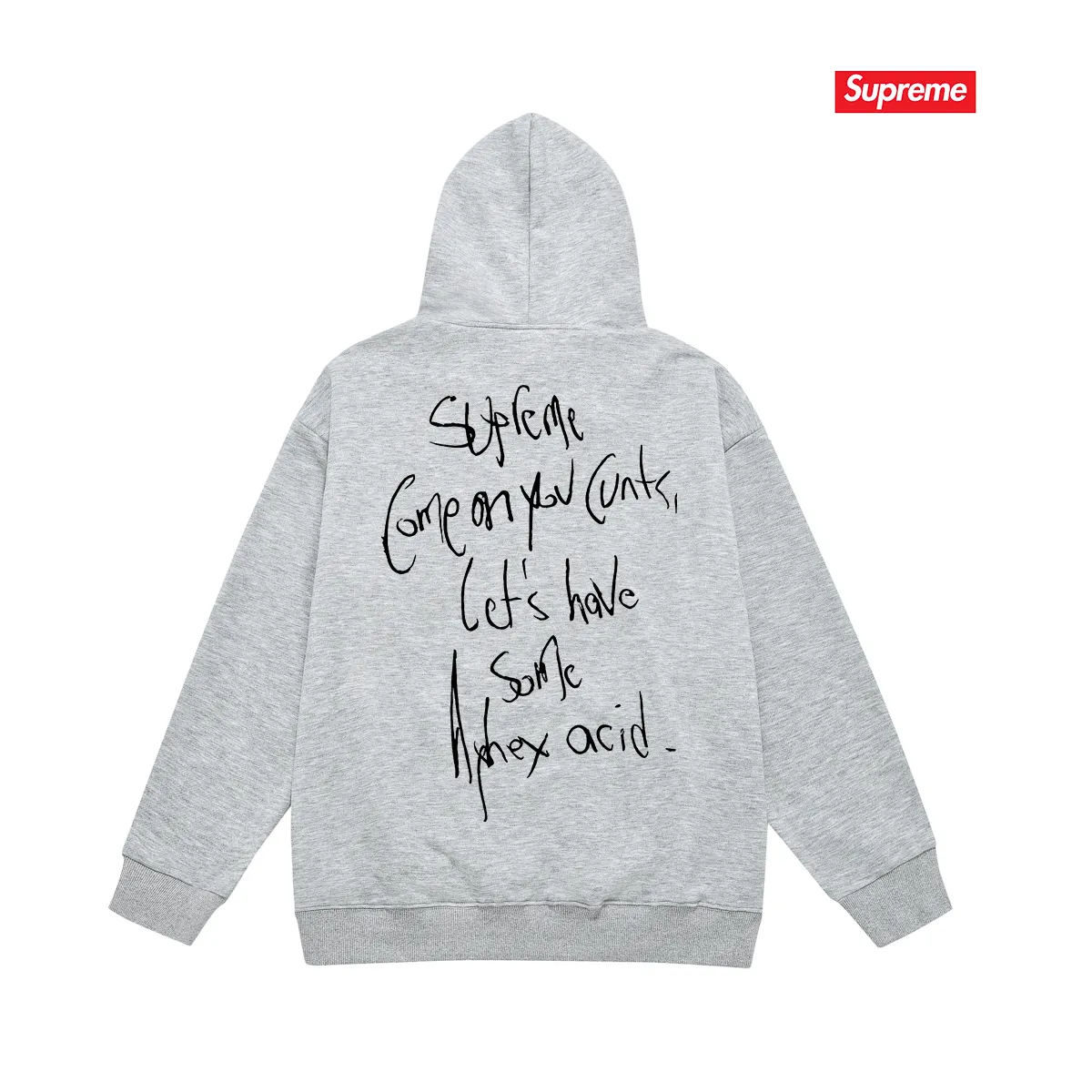 Style No. S2148 #terry P160💰 Velvet P170💰 Supreme 25SS Aphex Twin Tee singer character bikini album hooded sweatshirt Made of 400g large terry 430g silver fox velvet (off-shoulder large version) fabric, soft and non-pilling, imported environmentally friendly printing glue, bright and three-dimensional pattern, quality 💥Same style for men and women, the upper body is trendy Color: black white gray Size: S M L XL XXL