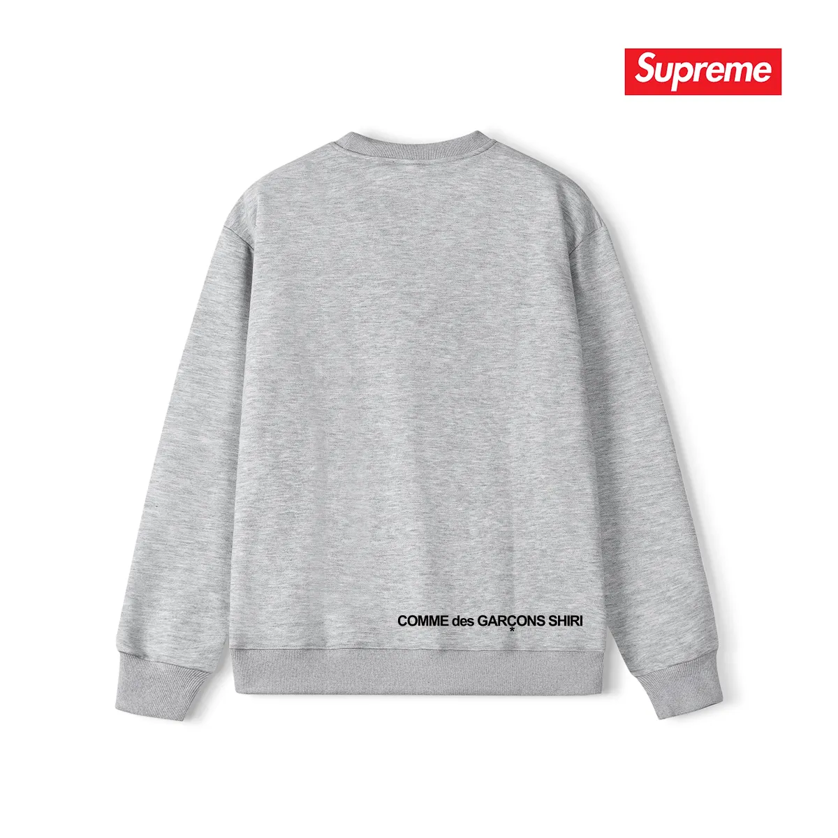 Style No. S1220 #terryp150💰 Plush 160💰 Sup co-branded limited edition chest asymmetrical box print men's and women's round neck sweatshirt. Made of 400 grams of large terry (drop shoulder large version) fabric. The texture is soft and non-pilling. Imported environmentally friendly printing glue. The pattern is bright and three-dimensional. The quality is the same for men and women. The upper body is trendy. Color: black white gray Size: S M L XL XXL