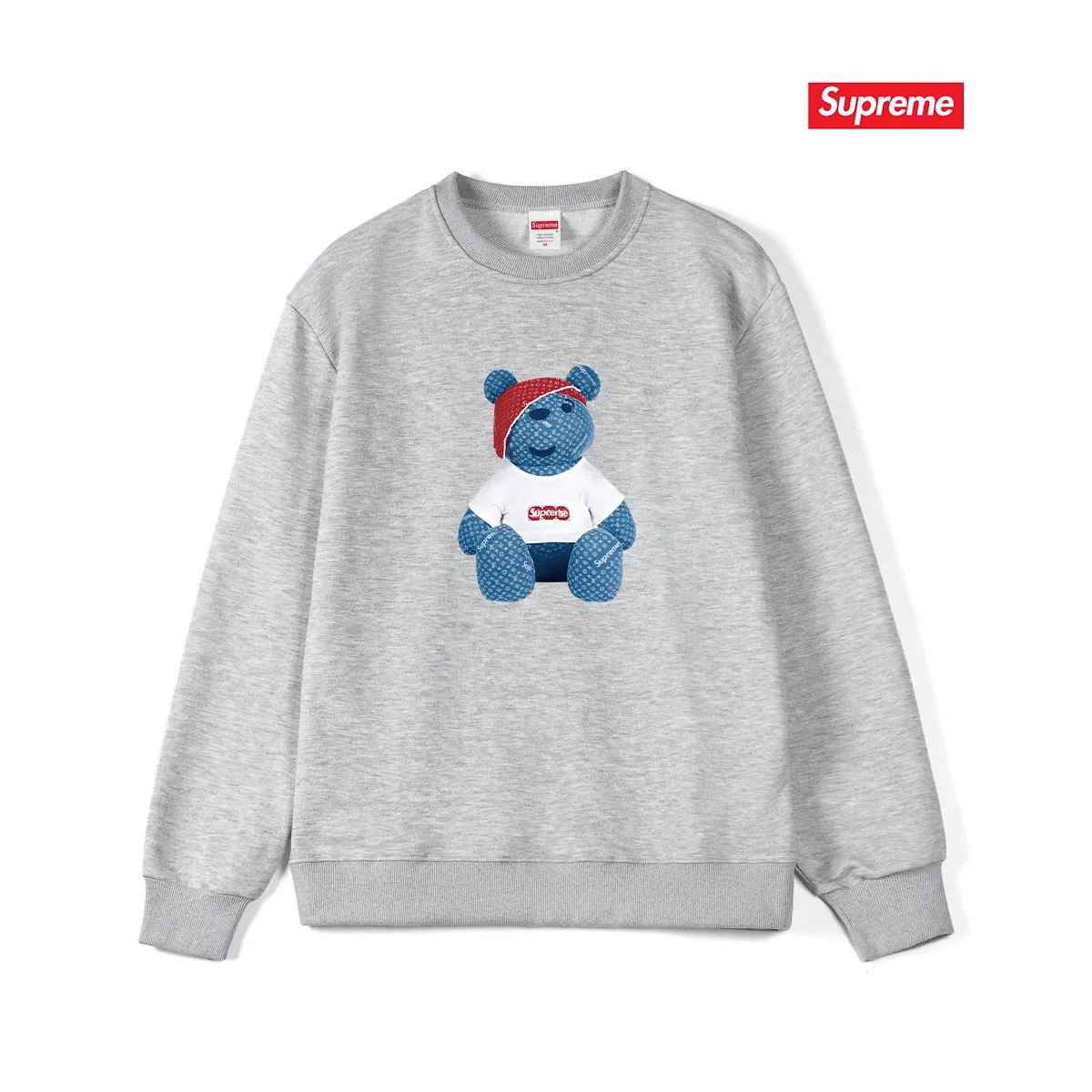 Style No. S1197 #terryp150💰Fleece 160💰Supreme’s new short-sleeved colorful letter cupid cat round neck sweatshirt Made of 400 grams of large terry (drop shoulder large version) fabric, soft texture and no pilling Imported environmentally friendly printing glue The pattern is bright and three-dimensional Quality💥Same style for men and women The upper body is trendy Color: black white gray Size: S M L XL XXL