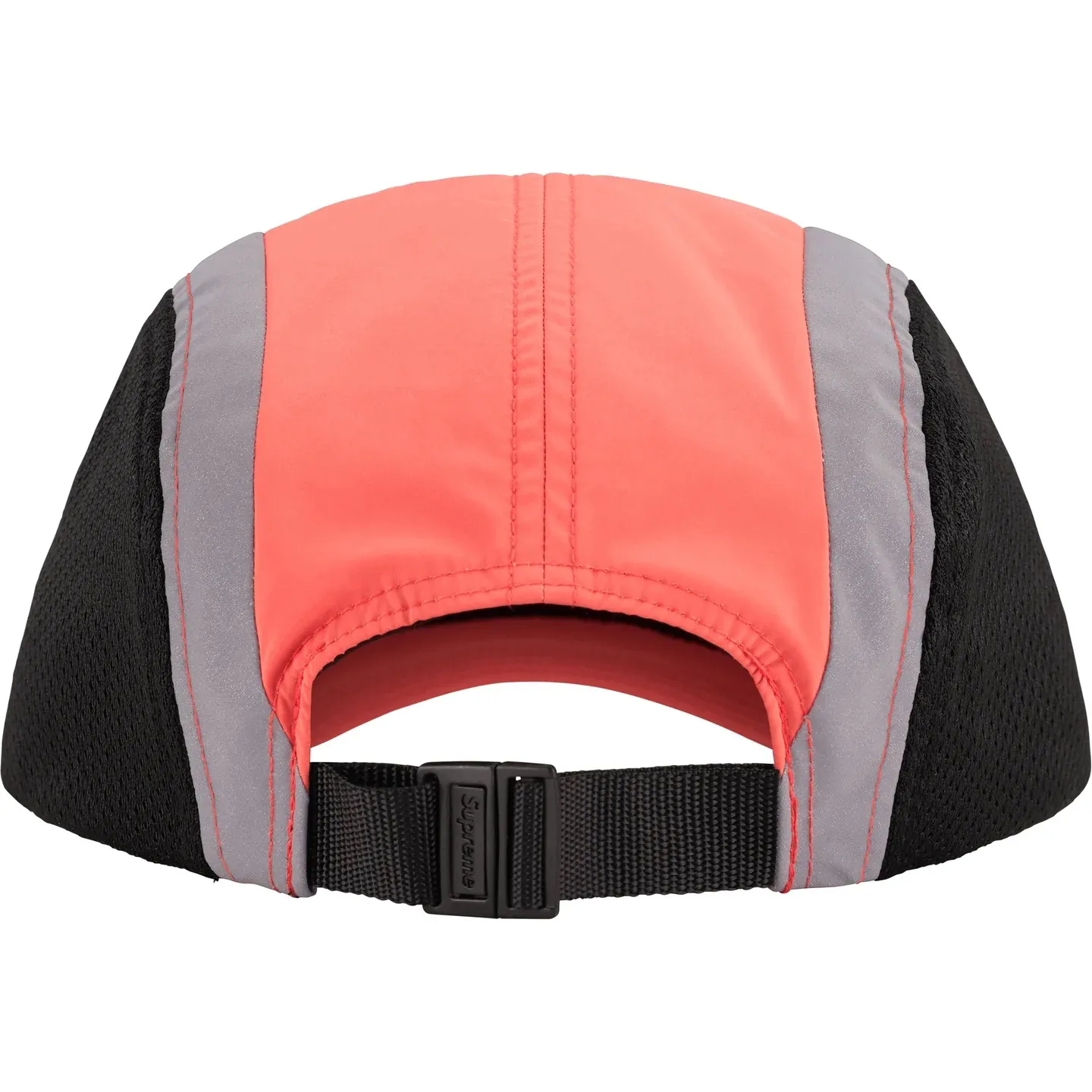 N110💰p150 Sup Side Mesh Camp Cap46M Reflective Side Mesh Baseball Cap Peaked Cap Black Apricot Red Blue