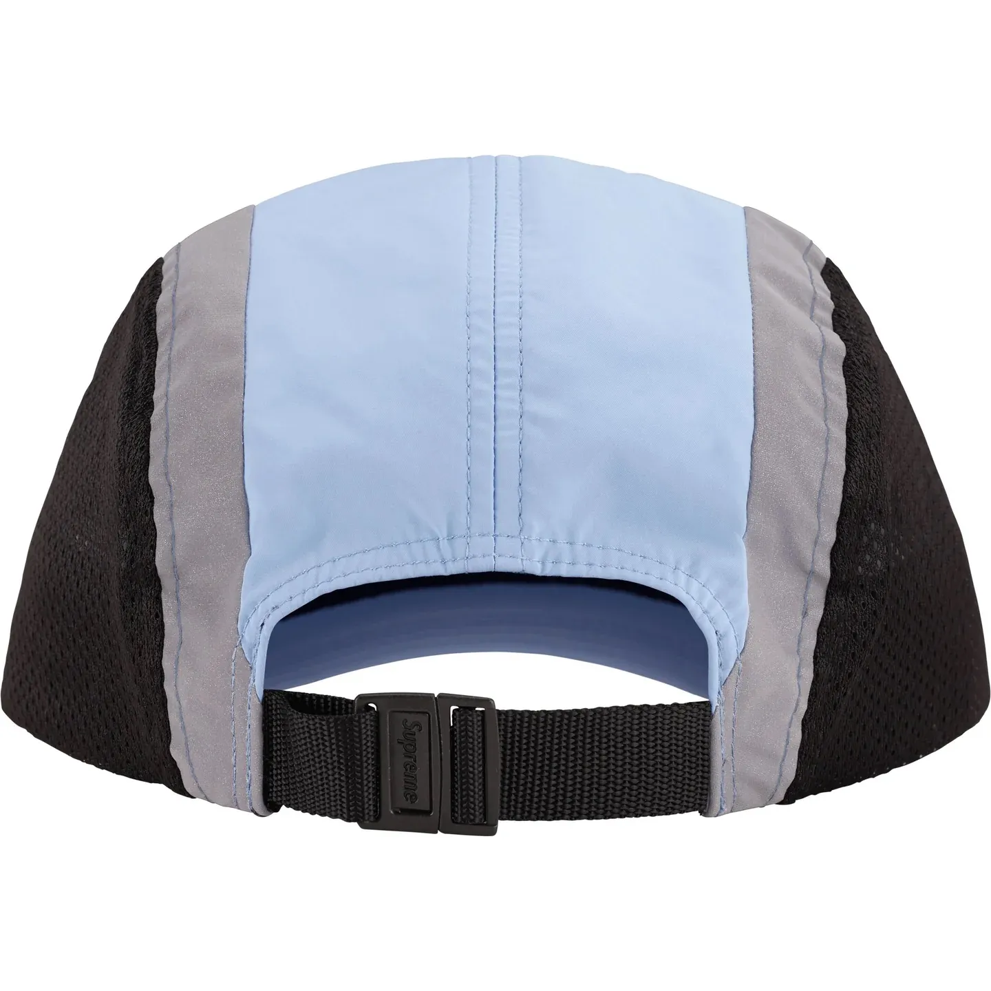 N110💰p150 Sup Side Mesh Camp Cap46M Reflective Side Mesh Baseball Cap Peaked Cap Black Apricot Red Blue