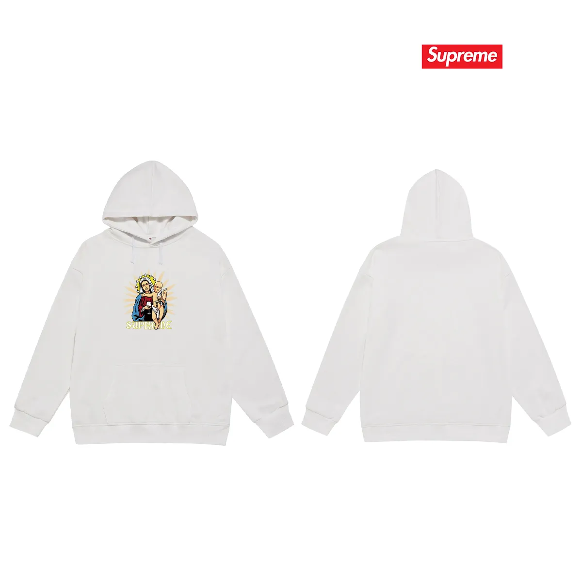 Style No. S2176 #terry P160💰 Velvet P170💰 Sup style FW24 T-shirt series WEEK8 chest print hooded sweatshirt Made of 400g large terry 430g silver fox velvet (drop shoulder large version) fabric, soft texture and no pilling Imported environmentally friendly printing glue The pattern is bright and three-dimensional Quality 💥Same style for men and women The upper body is trendy Color: black white gray Size: S M L XL XXL