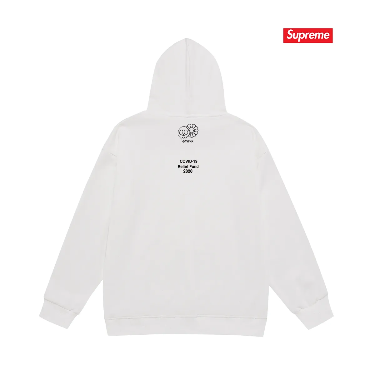 Style No. S2029 #terry P160💰 Velvet P170💰 Supreme x Takashi Murakami joint model SS20 charity sale sunflower hooded sweatshirt Made of 400g large terry 430g silver fox velvet (drop shoulder large version) fabric, soft texture and no pilling, imported environmentally friendly printing glue, bright and three-dimensional pattern, quality 💥Same style for men and women, the upper body is trendy Color: white Size: S M L XL XXL