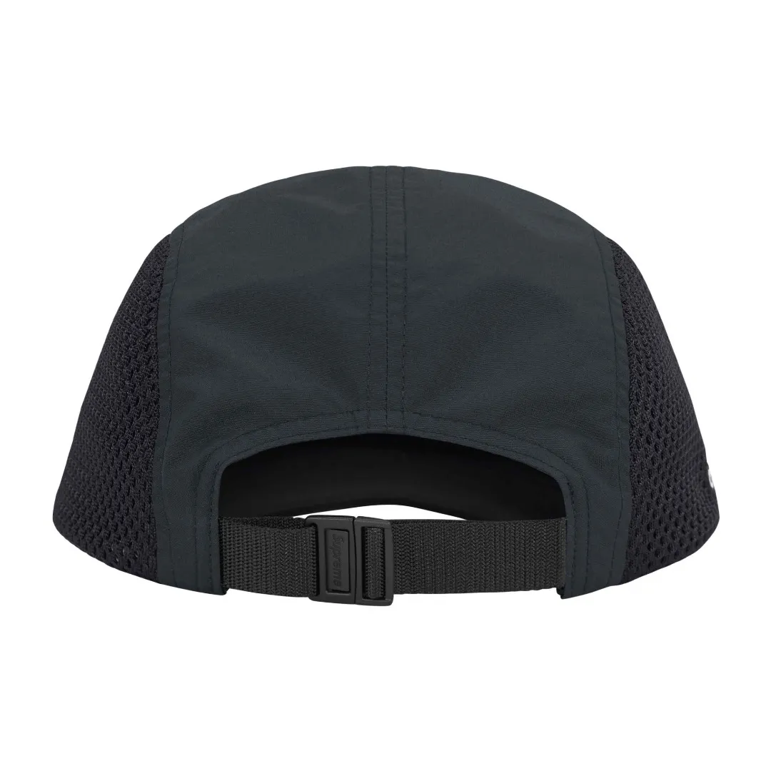 S394💰p150 Supreme 24ss Mesh Side Panel Camp Cap Color: Black White Red Blue