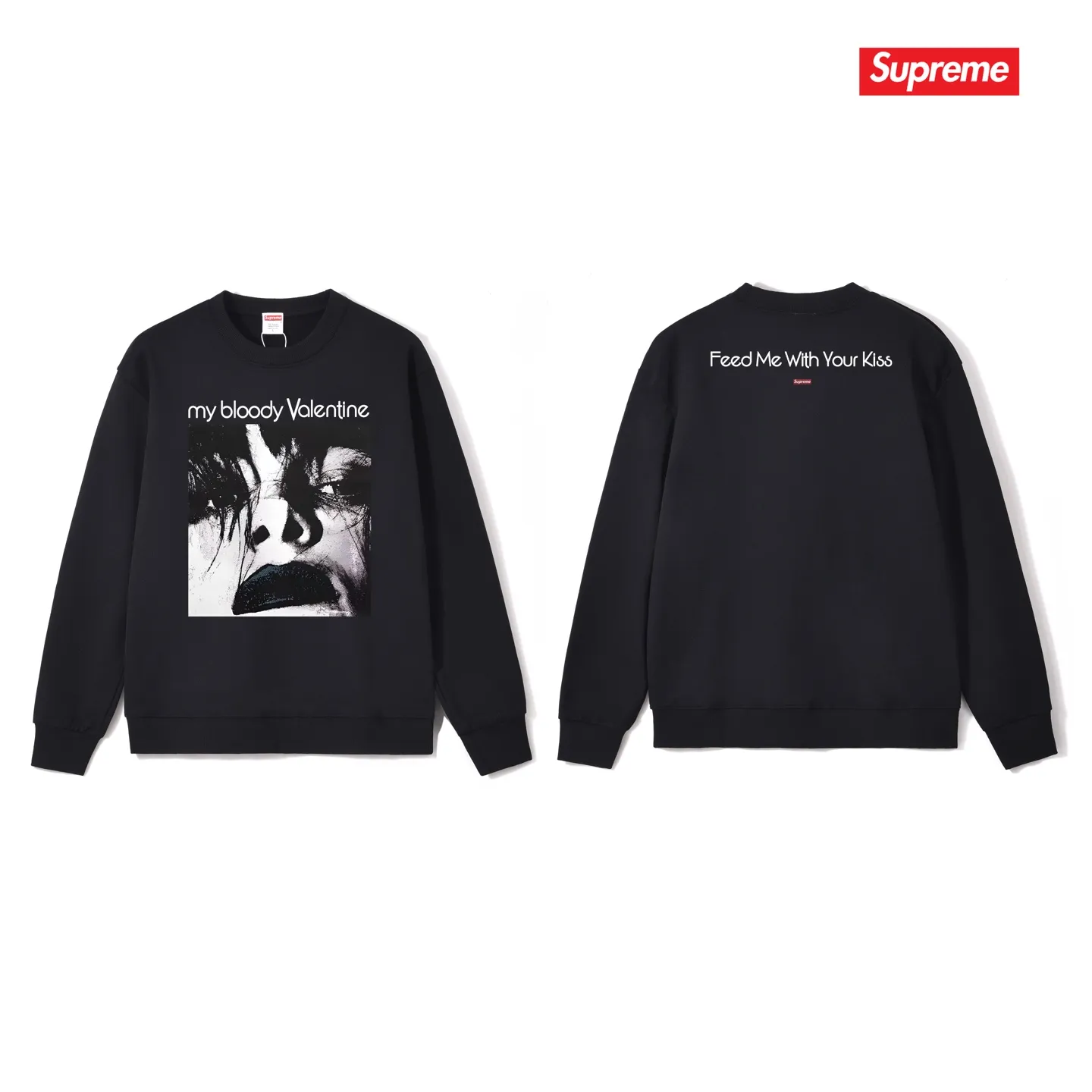Style No. S1213 #terry p150💰 Plush 160💰 Sup music and art album Unisex round-neck sweatshirt Made of 400g large terry (drop shoulder large version) fabric, soft texture and no pilling Imported environmentally friendly printing glue The pattern is bright and three-dimensional Quality💥Same style for men and women The upper body is trendy Color: black white gray Size: S M L XL XXL