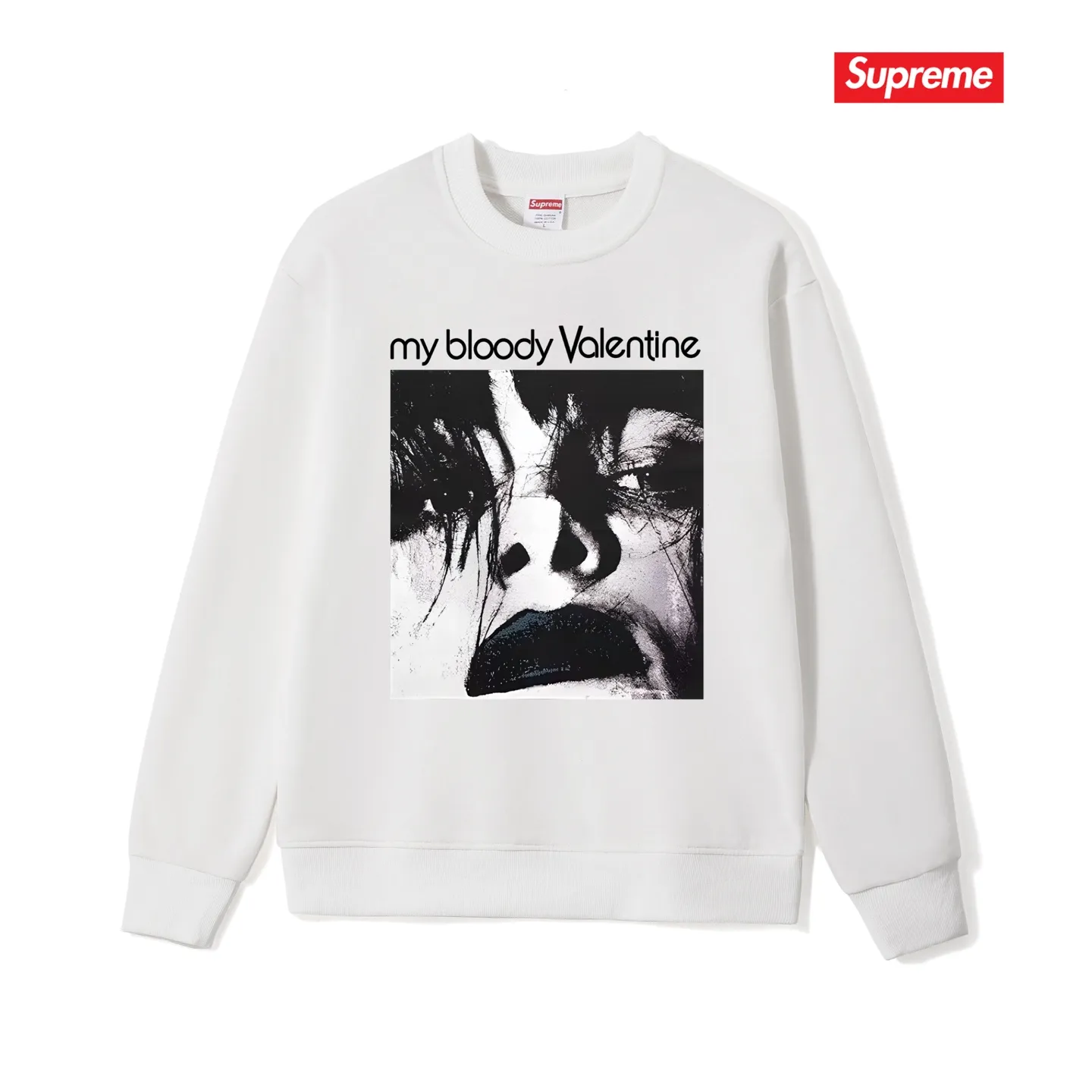 Style No. S1213 #terry p150💰 Plush 160💰 Sup music and art album Unisex round-neck sweatshirt Made of 400g large terry (drop shoulder large version) fabric, soft texture and no pilling Imported environmentally friendly printing glue The pattern is bright and three-dimensional Quality💥Same style for men and women The upper body is trendy Color: black white gray Size: S M L XL XXL