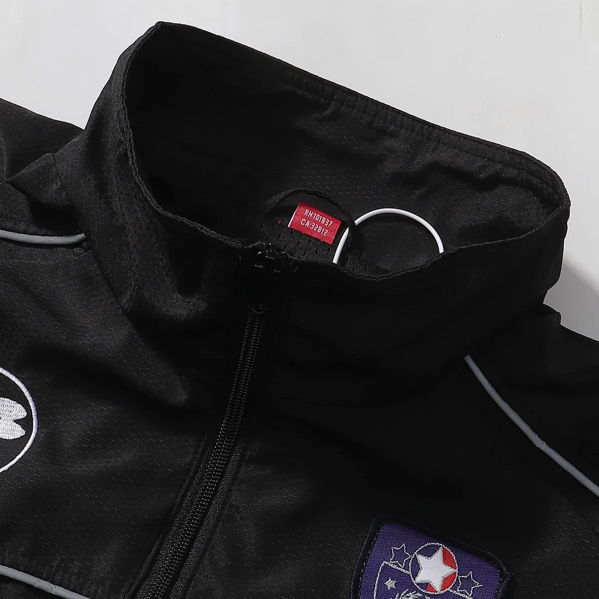 P360 sup Jacket Embroidered Reflective Pullover Jacket Black Navy Red SMLXL Length 68-70-72-74 Bust 134-138-142-146