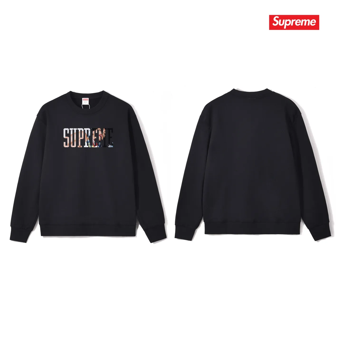 Style No. S1088 #terry p150💰 Velvet 160💰 Supreme FW24 WEEK1 Tera Patrick Tee Classic cotton printed round neck sweatshirt Made of 400 grams of large terry (drop shoulder large version) fabric, soft texture and no pilling Imported environmentally friendly printing glue The pattern is bright and three-dimensional Quality 💥Same style for men and women The upper body is trendy Color: black white gray Size: S M L XL XXL