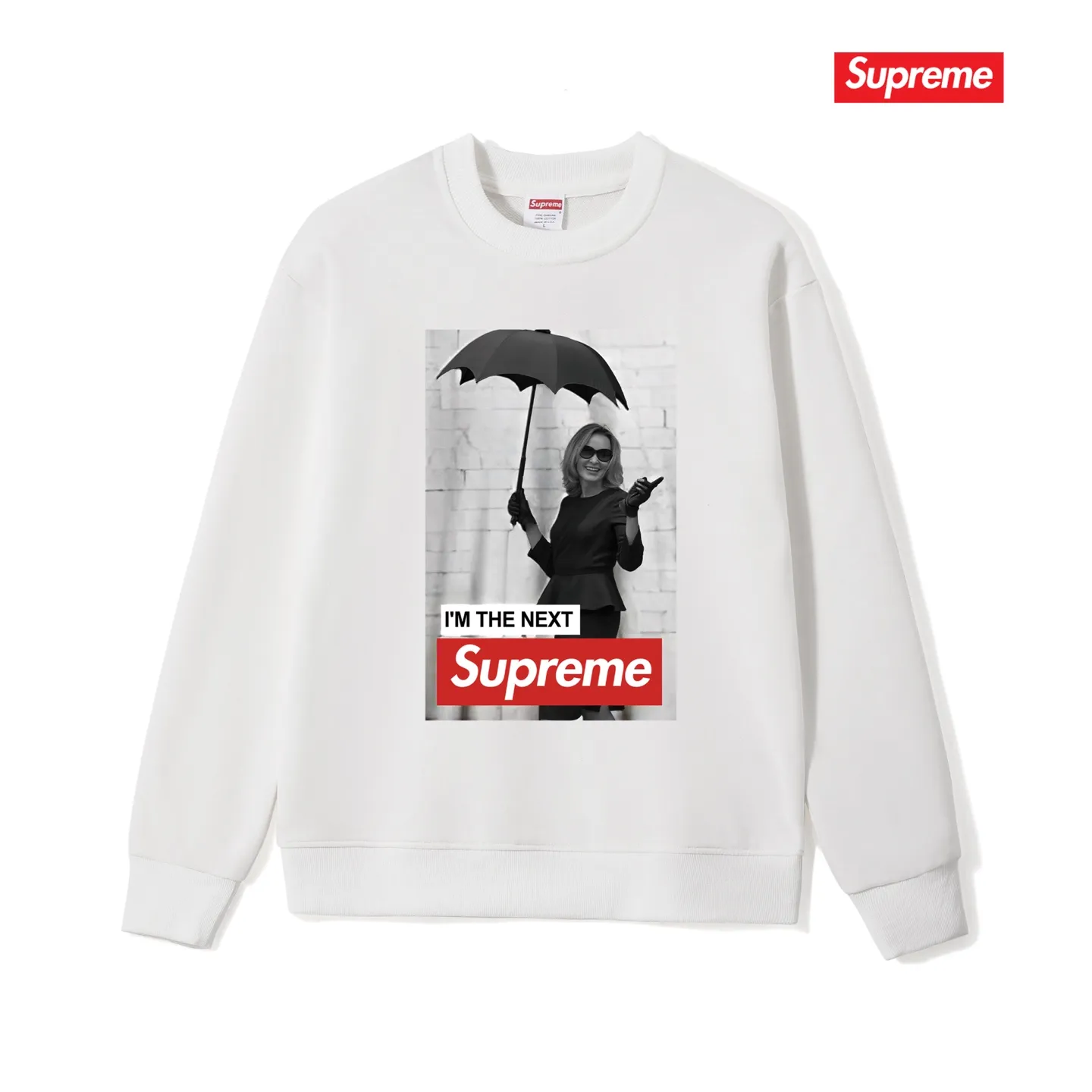 Style No. S1184 #terry p150💰 Velvet 160💰 Sup FW24 Casual, comfortable character pattern on the chest, round neck sweatshirt Made of 400g large terry (drop shoulder large version) fabric, soft and non-pilling texture, imported environmentally friendly printing glue, bright and three-dimensional pattern, quality 💥unisex style, trendy upper body, color: black, white, gray, size: S M L XL XXL