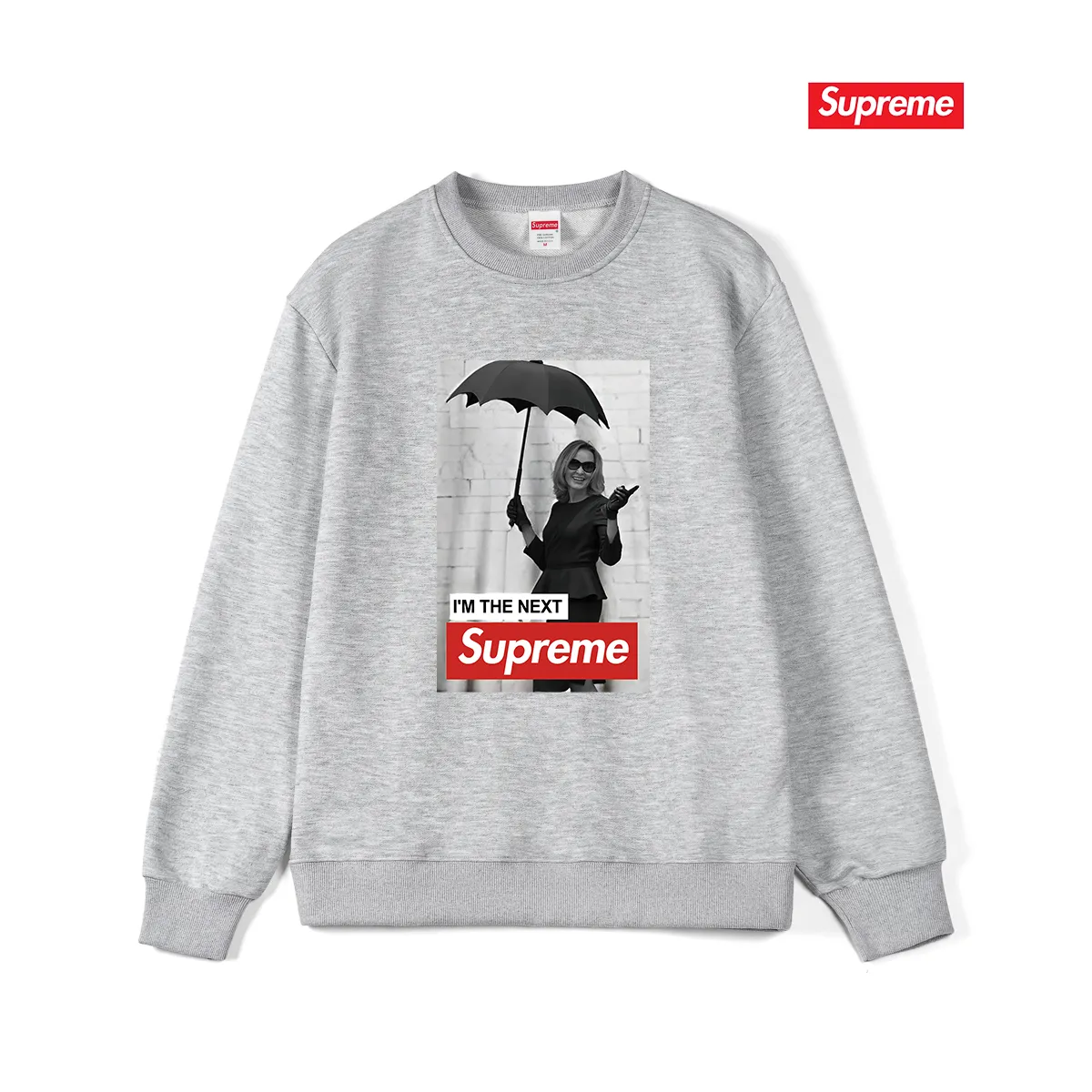 Style No. S1184 #terry p150💰 Velvet 160💰 Sup FW24 Casual, comfortable character pattern on the chest, round neck sweatshirt Made of 400g large terry (drop shoulder large version) fabric, soft and non-pilling texture, imported environmentally friendly printing glue, bright and three-dimensional pattern, quality 💥unisex style, trendy upper body, color: black, white, gray, size: S M L XL XXL