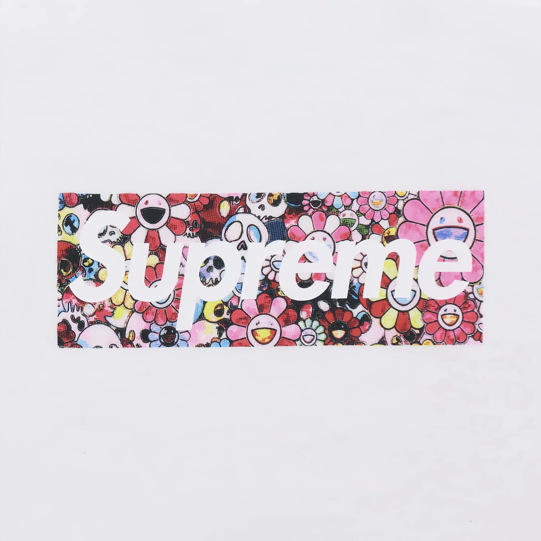 #S29 P110💰 Supreme x Takashi Murakami joint model SS20 charity sale sunflower round neck short-sleeved T-shirt is made of 260 grams of combed cotton double yarn. From fabric to accessories, all three standards are complete and follow ZP. Imported Matsui company’s slurry printing will never crack. The whole piece is made of three-needle five-thread technology. The neckline-shoulder seam-sleeve seam is double-lined, which looks more three-dimensional and textured.) The same process as the original version, classic version Feel free to compare zp. The whole piece adopts three-needle five-thread craftsmanship. The neckline-shoulder seam-sleeve seam is double-threaded, which looks more three-dimensional and textured.) It has the same craftsmanship as the original original, classic version. Color: White Size: S M L XL XXL