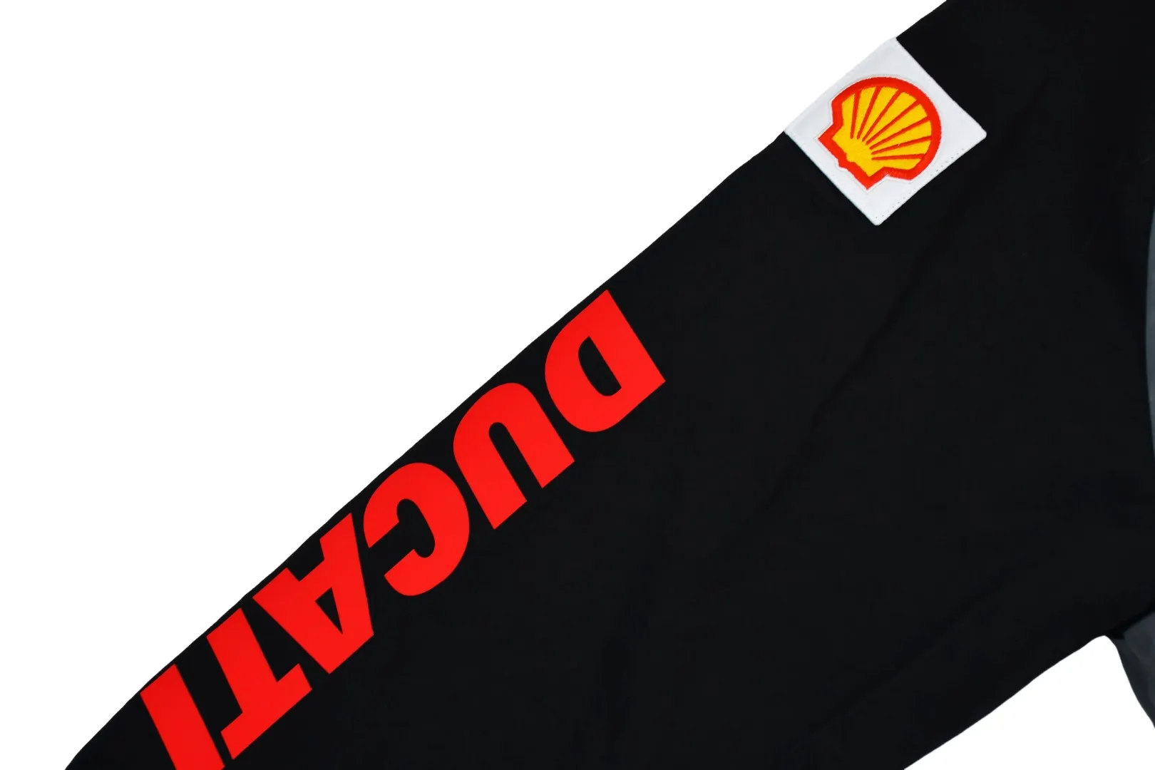 S552💰p570 Supreme 24ss Ducati Ducati co-branded Track Jacket racing uniform school uniform jacket - Color: Black White - Size: S M L XL Customized full set of accessories/YKK metal zipper/Customized hardware/Three standards