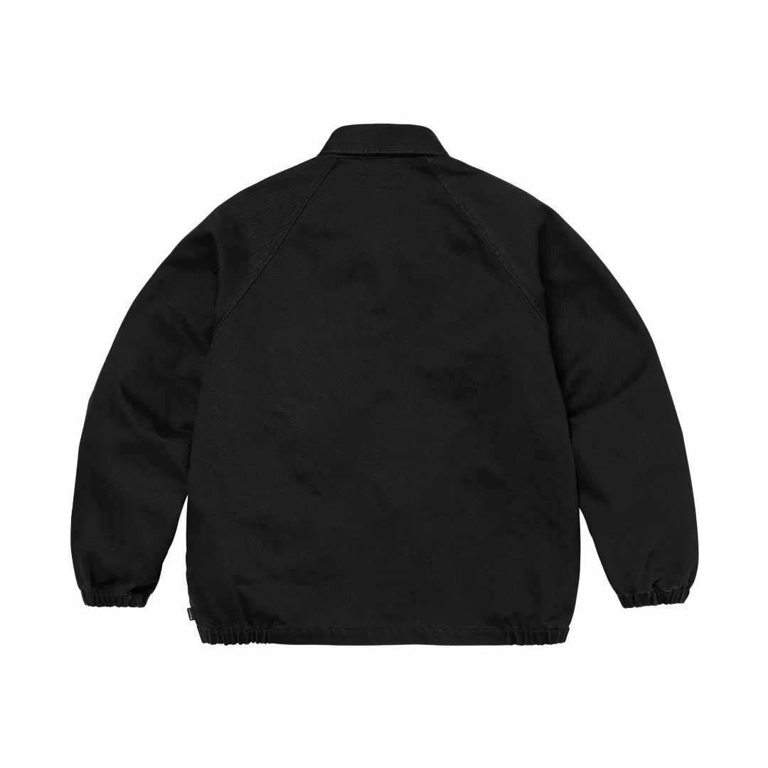 🅿️380 S266 top version Supreme 24ss CRACKED COACHES JACKET micro-label embroidered letter jacket. Fabric: ZP test, custom weaving and dyeing, pure cotton 600G pure cotton main fabric. Technology: large area of embroidery letters on the front. Imported Behringer embroidery machine operation, exquisite and perfect presentation. Customized ZP main logo/washing water label/tag/packaging bag (equipped with extra large thickened handbag) Color: black sapphire blue Size: S~XL