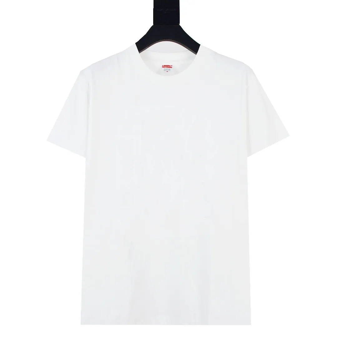 S372💰p140 Top version Supreme 24ss Paint Tee 994 printed short-sleeved T-shirt. Refuse to look at pictures to make products. Refuse to compare with wrong versions. Use cylindrical seamless technology (original technology. There are no stitched bones on the side of the clothes. Key points of identification) The fabrics are all custom-woven and dyed, 280g weight, 100% cotton, cylindrical fabric. Cylindrical fabric is a knitted fabric woven with a cylinder loom. The needles are distributed in a cylindrical shape on the fuselage. The gray fabric is a large cylinder, which needs to be opened and shaped before it can be used further. There are no slits on the side of the clothes, so there is no washing label on the side of ordinary short-sleeves. There is only one collar label behind the neck. The printing uses thermosetting ink printing imported from Belgium (different from conventional heat transfer printing), also known as plastic ink, or self-adhesive ink. Its ingredients are: mainly composed of polyvinyl chloride (PVC) and phthalates. PVC and phthalates, solid color The thermosetting ink is composed of a mixture of agents, stabilizers, and thickeners. It is not the digital direct printing marketed on the market. The printing texture of thermosetting ink cannot be achieved by digital direct printing. The collar label has a watermark anti-counterfeiting effect, a real anti-counterfeiting layer, a version with a high probability of passing the inspection, and the original packaging picture has a high probability of passing the test. Size：S-XL
