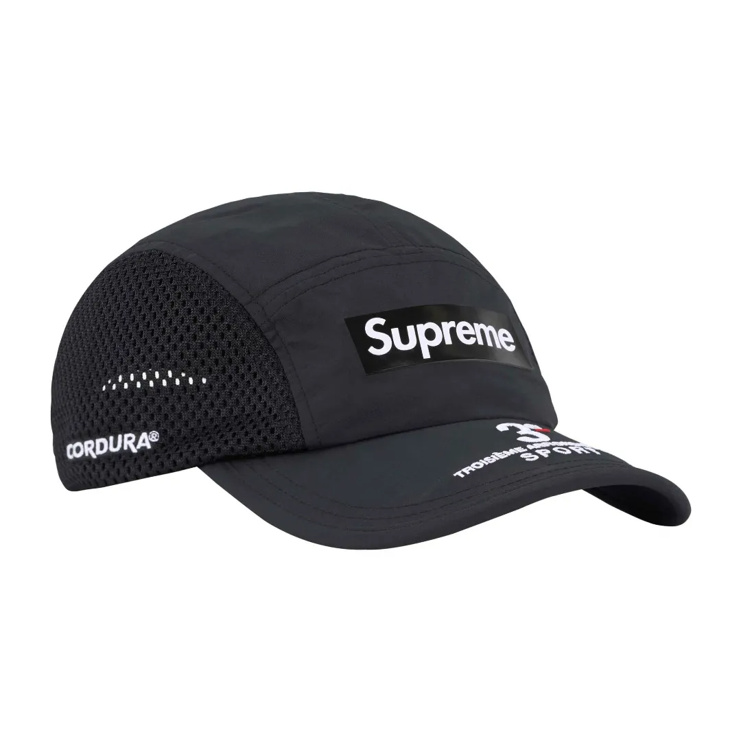 🅿️140 S177 Supreme 24ss Mesh Side Panel Camp Cap Color: Black White Red Blue