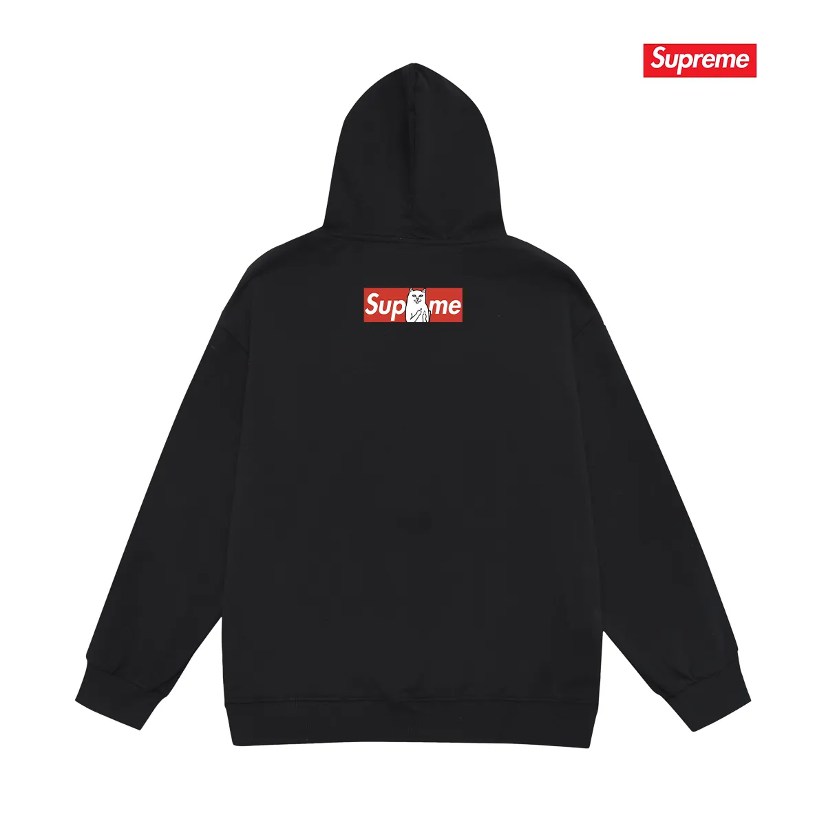 Style number S2232 #terry P160💰 plus velvet P170💰 Sup spoof the little bitch middle finger trendy brand hooded sweatshirt. Made of 400g large terry 430g silver fox velvet (off-shoulder large version) fabric. The texture is soft and non-pilling. Imported environmentally friendly printing glue. The pattern is bright and three-dimensional. Quality 💥Same style for men and women. The upper body is trendy. Color: black white gray Size: S M L XL XXL