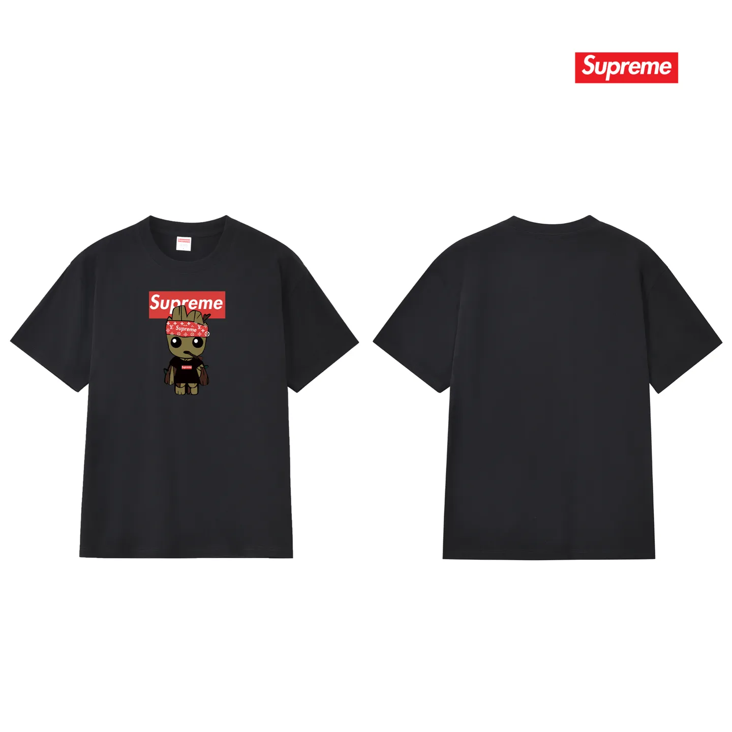 S164 P110💰 Sup Cartoon animation printed short-sleeved T-shirt, loose round neck pure cotton half-sleeved shirt, loose fit, made of 260g combed cotton double yarn, all three standards from fabric to accessories, ZP, imported Matsui company slurry printing will never crack, the whole piece adopts three-needle five-thread process. The neckline-shoulder seam-sleeve seam is double-lined, looks more three-dimensional and textured) The same process as the original version, classic version Feel free to compare zp. The whole piece adopts three-needle five-thread craftsmanship (neckline-shoulder seam-sleeve seam double thread, which looks more three-dimensional and textured). It has the same craftsmanship as the original original, classic version. Color: black, white, light gray, navy blue, pink. Size: S M L XL XXL