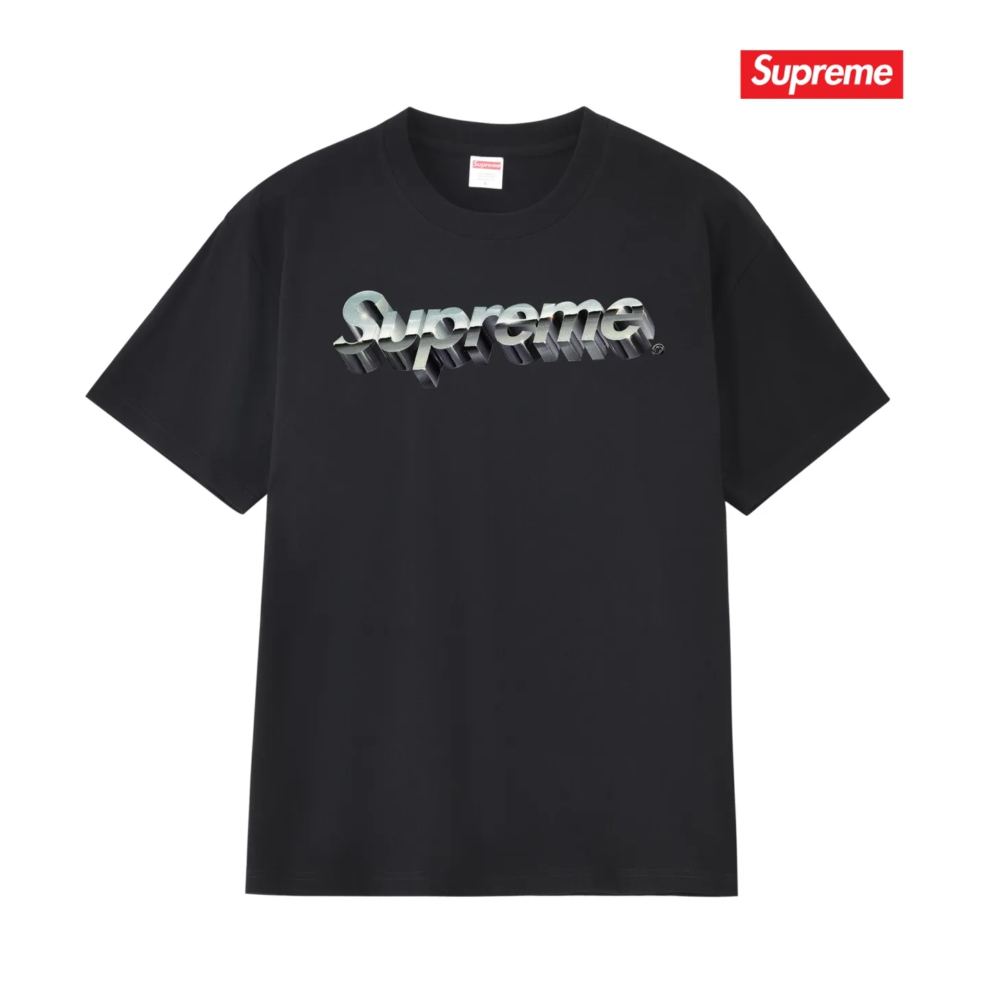S192 P110💰 SUP cotton three-dimensional printed logo round neck short-sleeved T-shirt for men and women. Loose fit. Made of 260g combed cotton double yarn. From fabric to accessories, all three standards are complete and follow ZP. Imported Matsui company's slurry printing will never crack. The whole piece adopts three-needle five-thread technology. The neckline-shoulder seam-sleeve seam is double-lined, which looks more three-dimensional and textured. The same process as the original version, classic version Feel free to compare zp. The whole piece adopts three-needle five-thread craftsmanship (neckline-shoulder seam-sleeve seam double thread, which looks more three-dimensional and textured). It has the same craftsmanship as the original original, classic version. Color: black, white, light gray, pink, navy. Size: S M L XL XXL