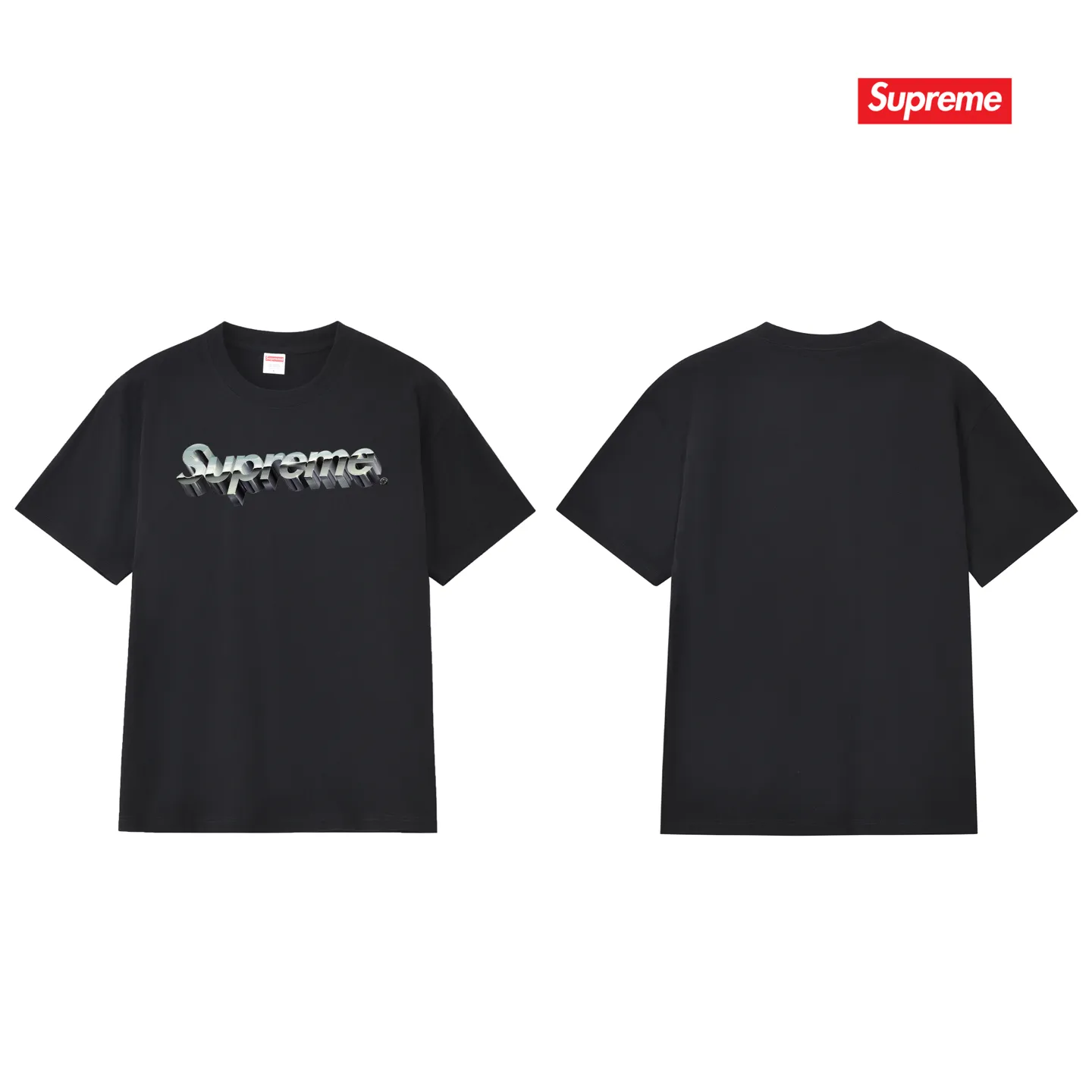 S192 P110💰 SUP cotton three-dimensional printed logo round neck short-sleeved T-shirt for men and women. Loose fit. Made of 260g combed cotton double yarn. From fabric to accessories, all three standards are complete and follow ZP. Imported Matsui company's slurry printing will never crack. The whole piece adopts three-needle five-thread technology. The neckline-shoulder seam-sleeve seam is double-lined, which looks more three-dimensional and textured. The same process as the original version, classic version Feel free to compare zp. The whole piece adopts three-needle five-thread craftsmanship (neckline-shoulder seam-sleeve seam double thread, which looks more three-dimensional and textured). It has the same craftsmanship as the original original, classic version. Color: black, white, light gray, pink, navy. Size: S M L XL XXL