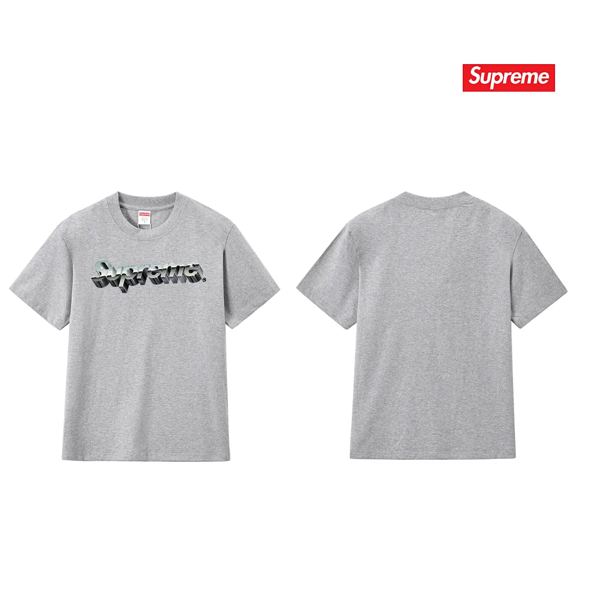 S192 P110💰 SUP cotton three-dimensional printed logo round neck short-sleeved T-shirt for men and women. Loose fit. Made of 260g combed cotton double yarn. From fabric to accessories, all three standards are complete and follow ZP. Imported Matsui company's slurry printing will never crack. The whole piece adopts three-needle five-thread technology. The neckline-shoulder seam-sleeve seam is double-lined, which looks more three-dimensional and textured. The same process as the original version, classic version Feel free to compare zp. The whole piece adopts three-needle five-thread craftsmanship (neckline-shoulder seam-sleeve seam double thread, which looks more three-dimensional and textured). It has the same craftsmanship as the original original, classic version. Color: black, white, light gray, pink, navy. Size: S M L XL XXL