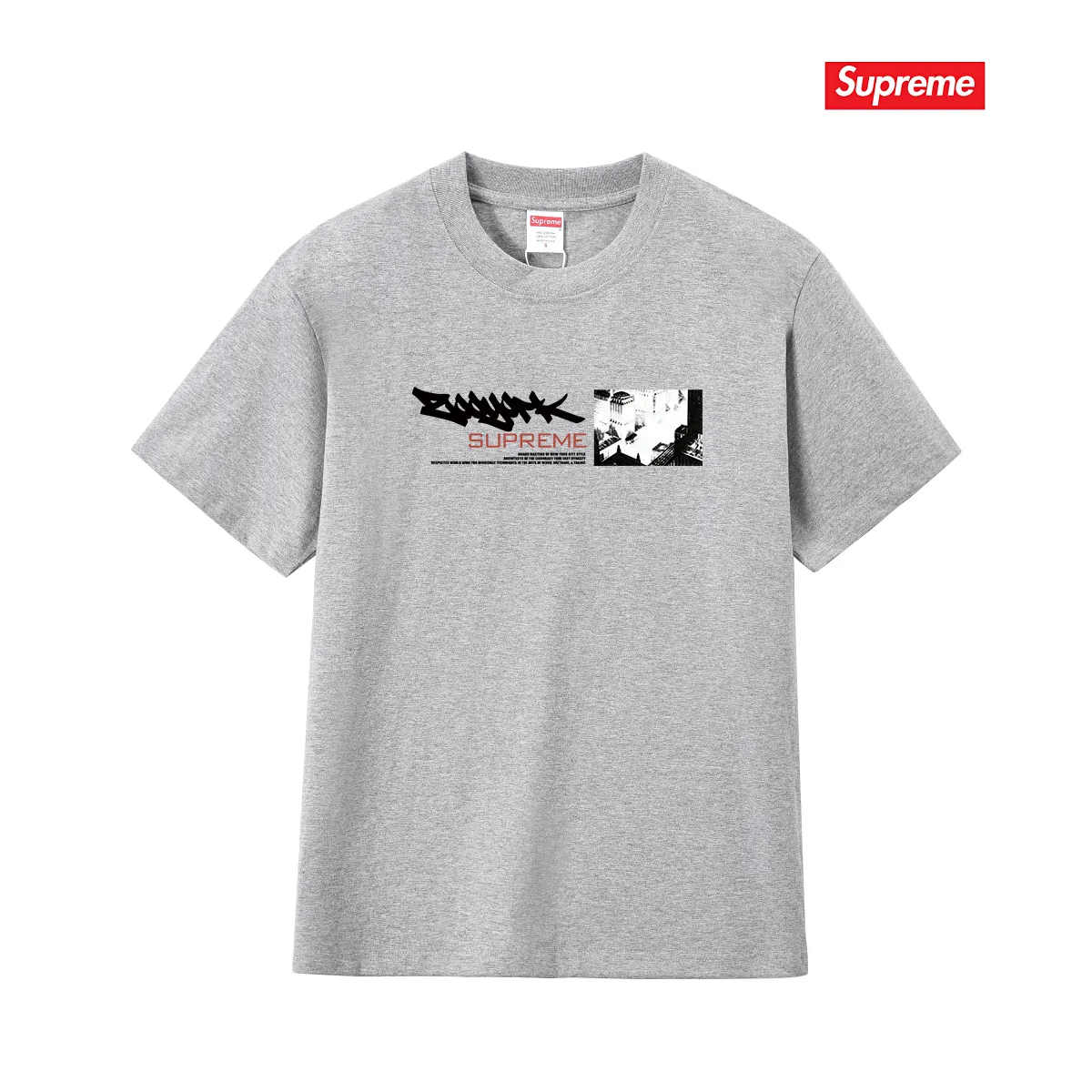 S234 P110💰 Supreme Zoo York joint model SS25 WEEK17 Dynasty Tee versatile short-sleeved T-shirt with printed pattern on the chest. Same style for men and women. Loose fit. Made of 260g combed cotton double yarn. From fabrics to accessories, all three standards are complete and follow ZP. Imported Matsui company slurry printing will never crack. The whole piece is made with a three-needle five-thread process. The neckline-shoulder seam-sleeve seam is double-lined, and it looks more three-dimensional and textured. The process is the same as the authentic original version. The classic version. Feel free to compare zp. The whole piece is made of a three-needle five-thread process. The neckline-shoulder seam-sleeve seam is double-threaded, which looks more three-dimensional and textured. The process is the same as the authentic original version. The classic version. Color: Black White Light Gray Pink Navy Size: S M L XL XXL